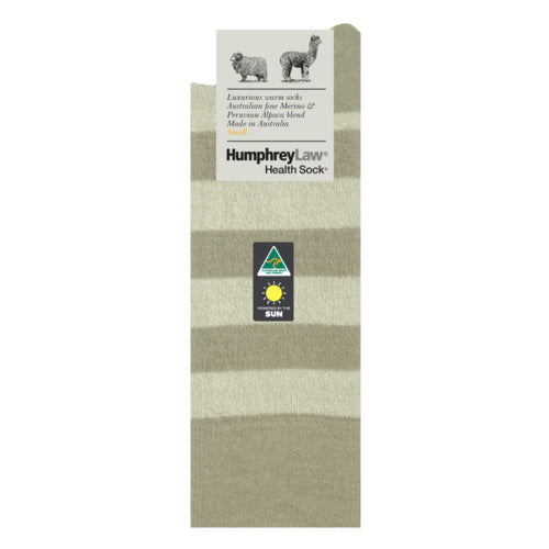 Sock Stripe | Antelope | Alpaca & Fine Merino Humphrey Law
