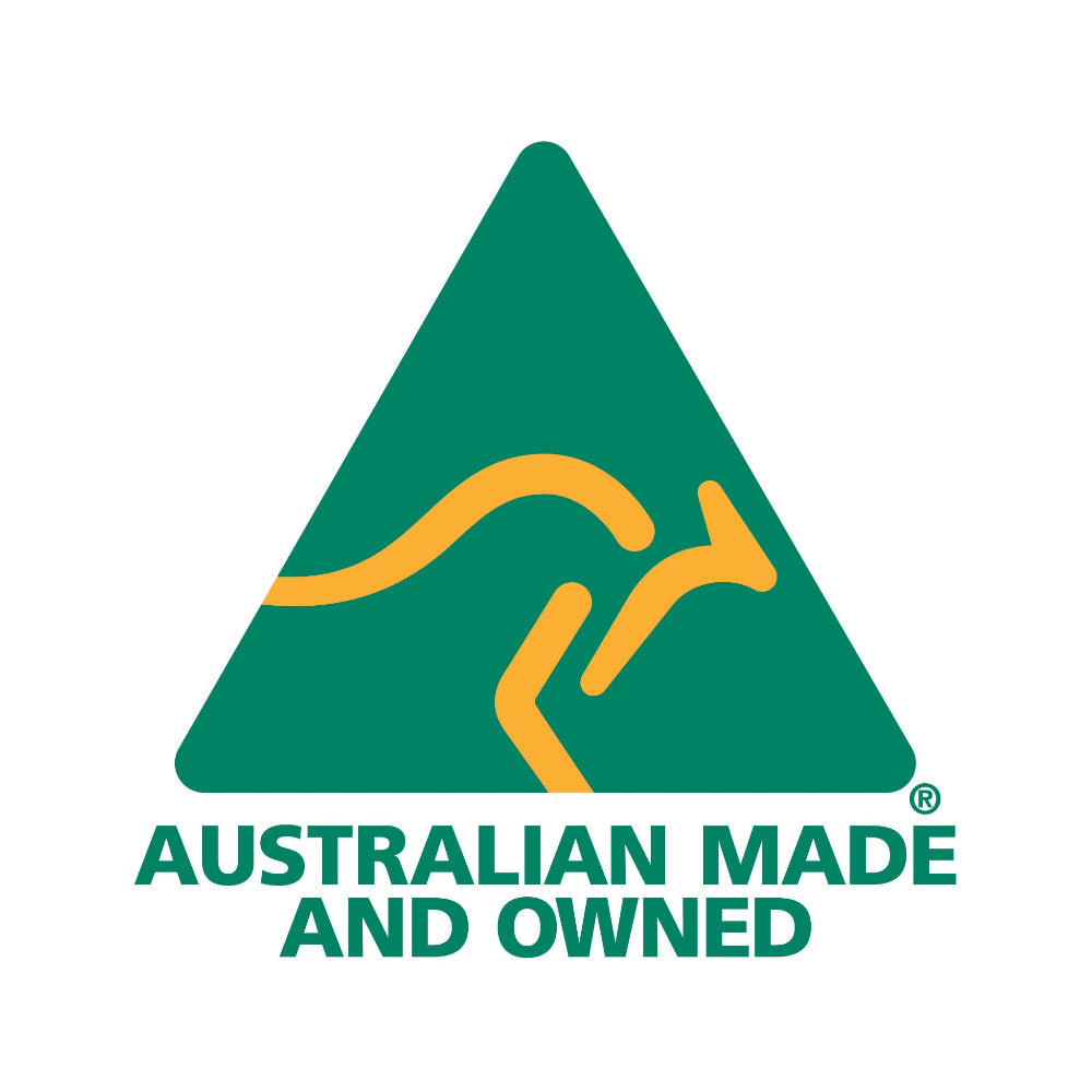 Australian Made and Owned logo