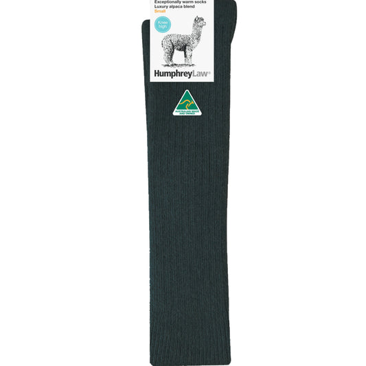 Sock Winter Knee-High | Charcoal | Alpaca & Wool Humphrey Law