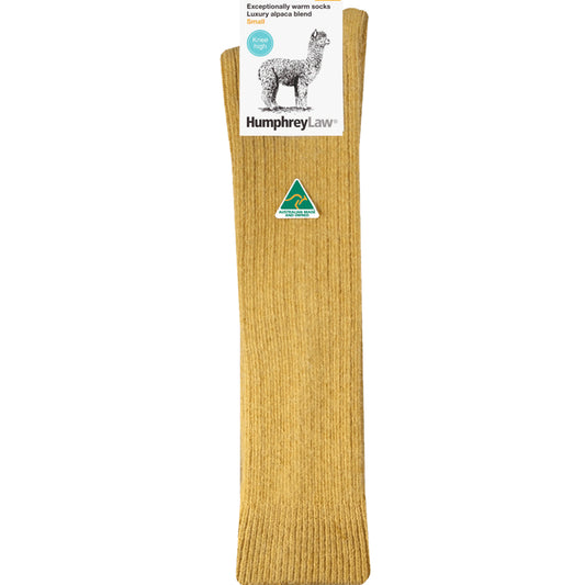 Sock Winter Knee-High | Empire Yellow | Alpaca & Wool Humphrey Law