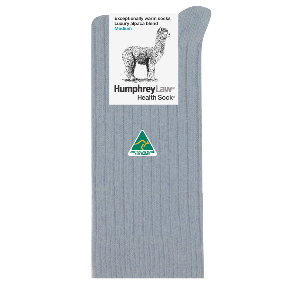Sock Winter | Alpaca & Wool Humphrey Law | Silver Grey