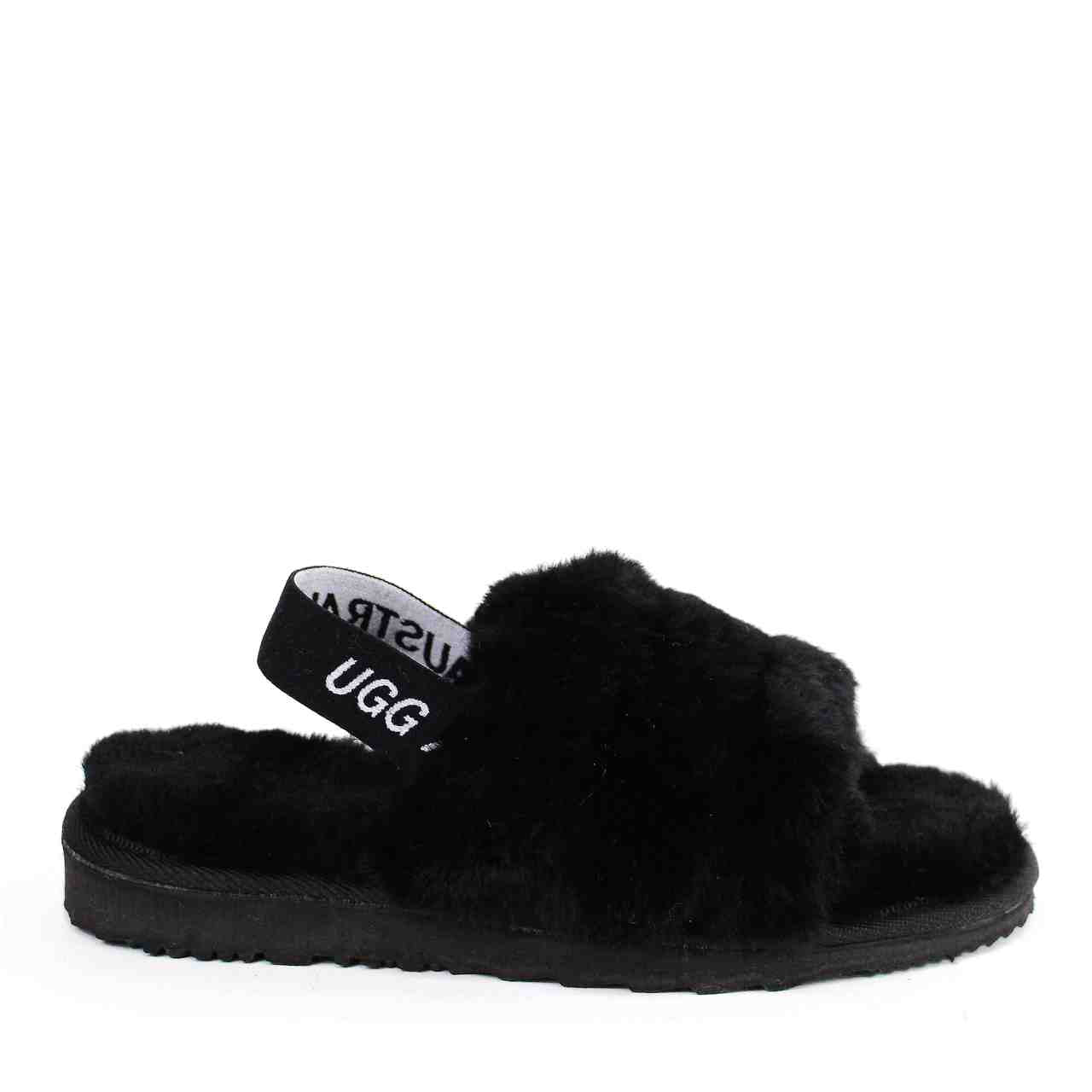 Black ugg cheap slides near me