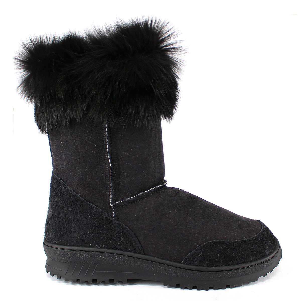 Black store fuzzy uggs