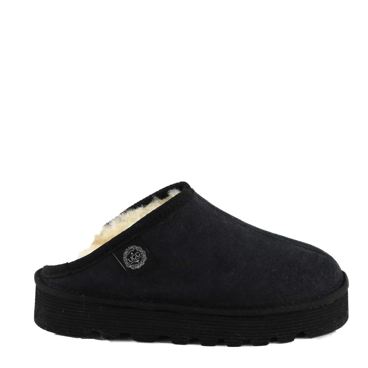 Platform Scuff Black UGG Australia