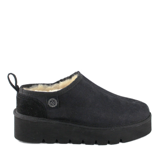 Platform Slip On Black