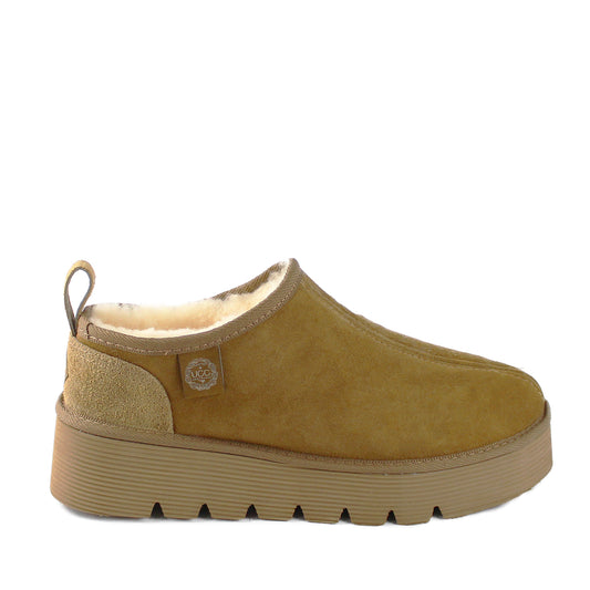 Platform Slip On Chestnut