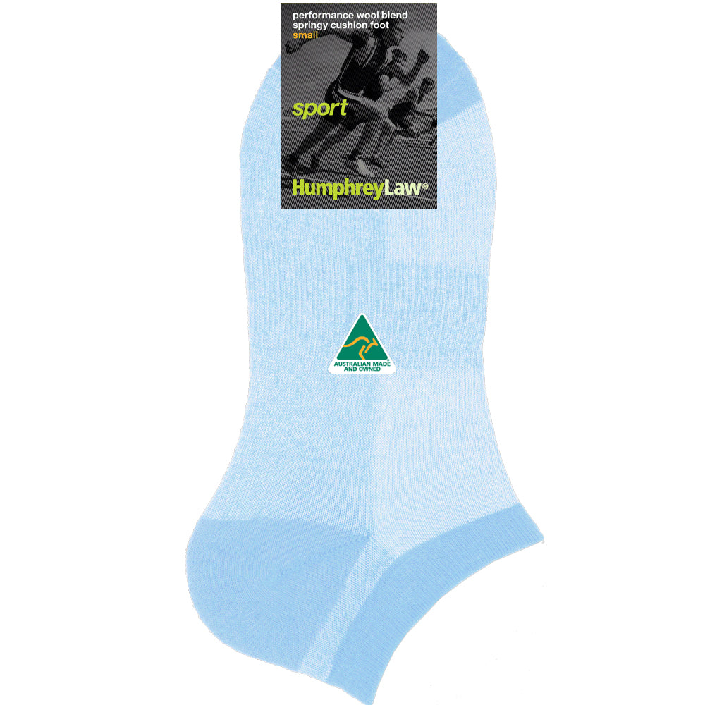 Sock Sport | Sky Blue | Fine Merino & Cotton Humphrey Law