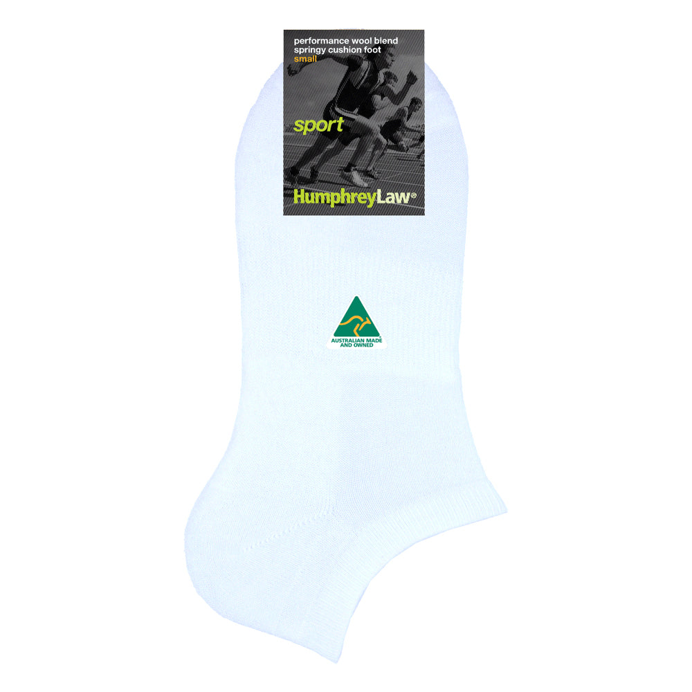 Sock Sport | White | Fine Merino & Cotton Humphrey Law