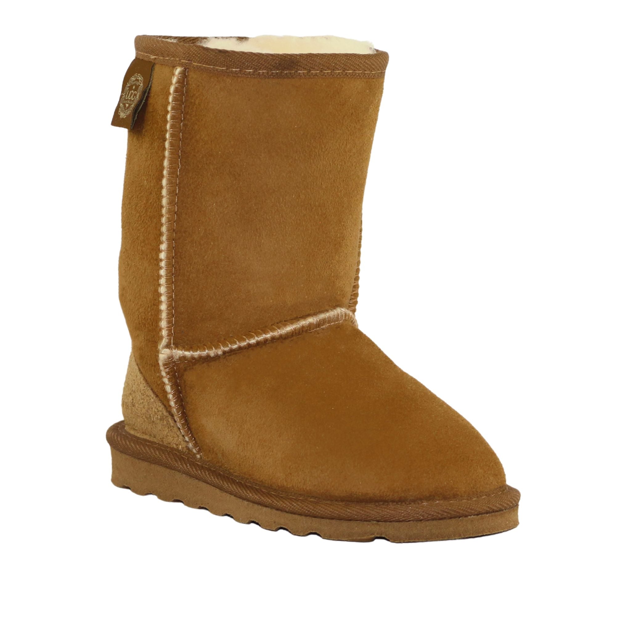 UGG Australia Premium Childrens Long Chestnut Front 120 Australian Made Sheepskin UGG Boot