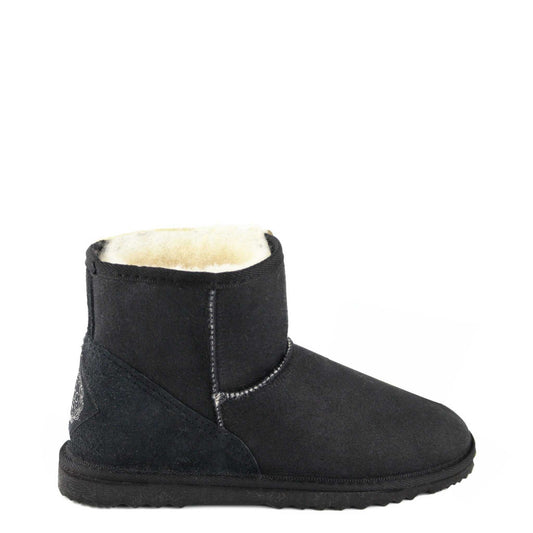 UGG Australia Classic Mini Black Side Twinface Sheepskin Australian Made UGG Boot
