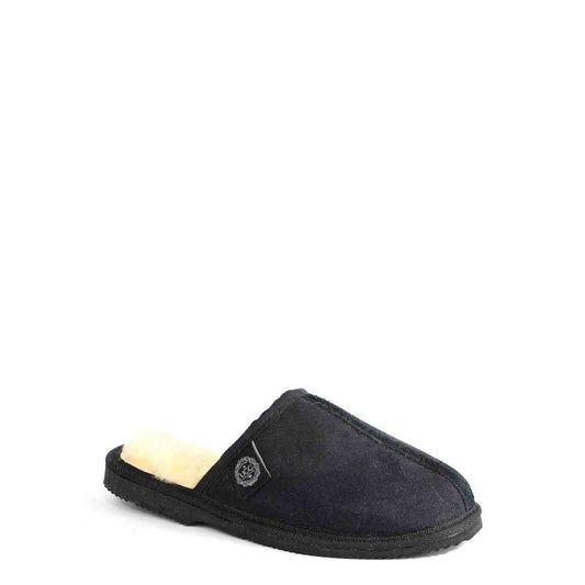 UGG Australia Classic Scuff Ian Black Front Twinface Sheepskin Australian Made UGG Boot