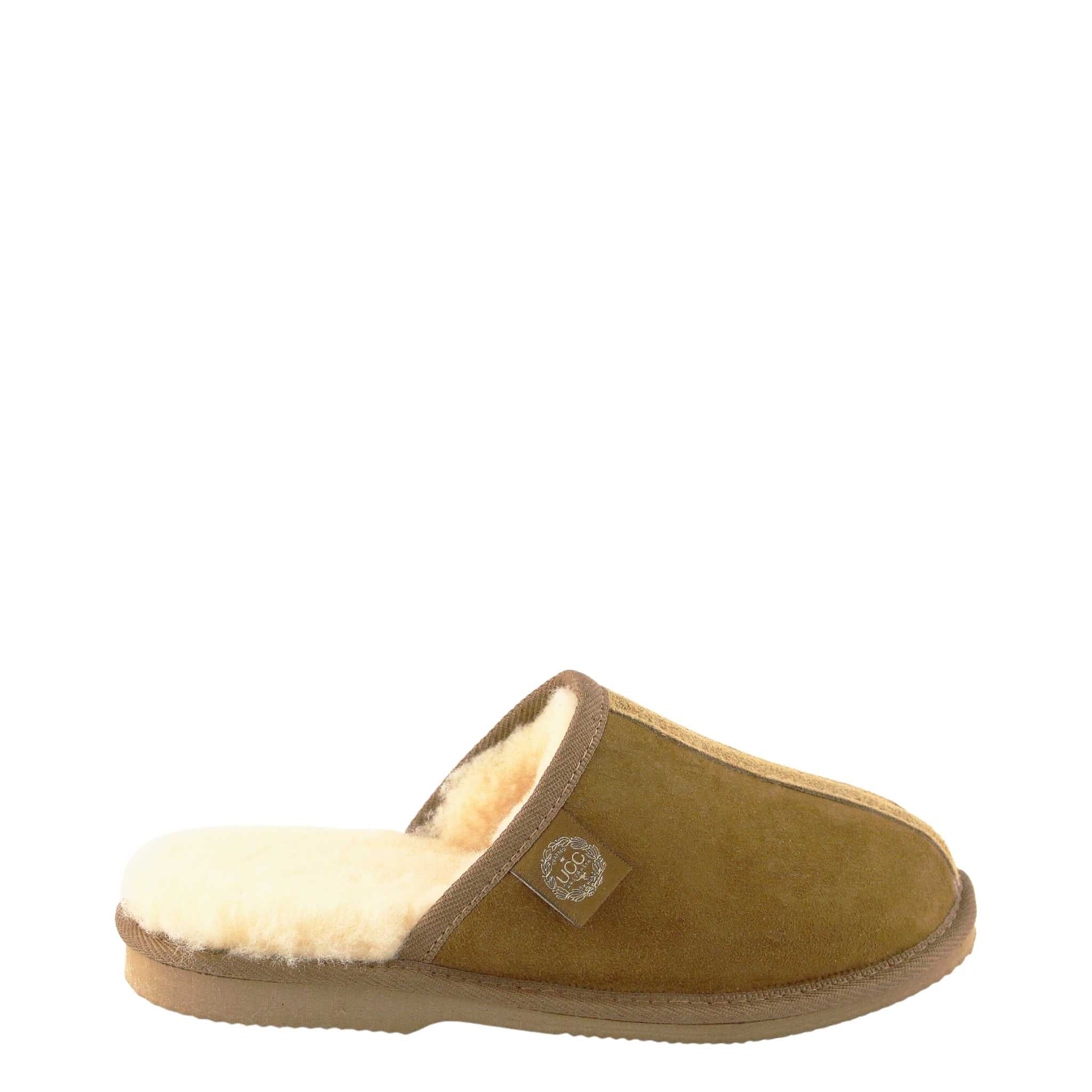 UGG Australia Classic Scuff Ian Chestnut Side Twinface Sheepskin Australian Made UGG Slipper