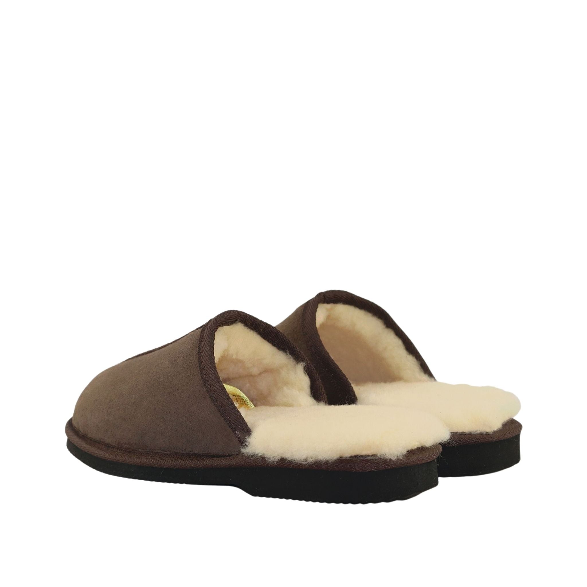 UGG Australia Classic Scuff Ian Chocolate Pairs Back Mens Australian Made Sheepskin UGG Slipper