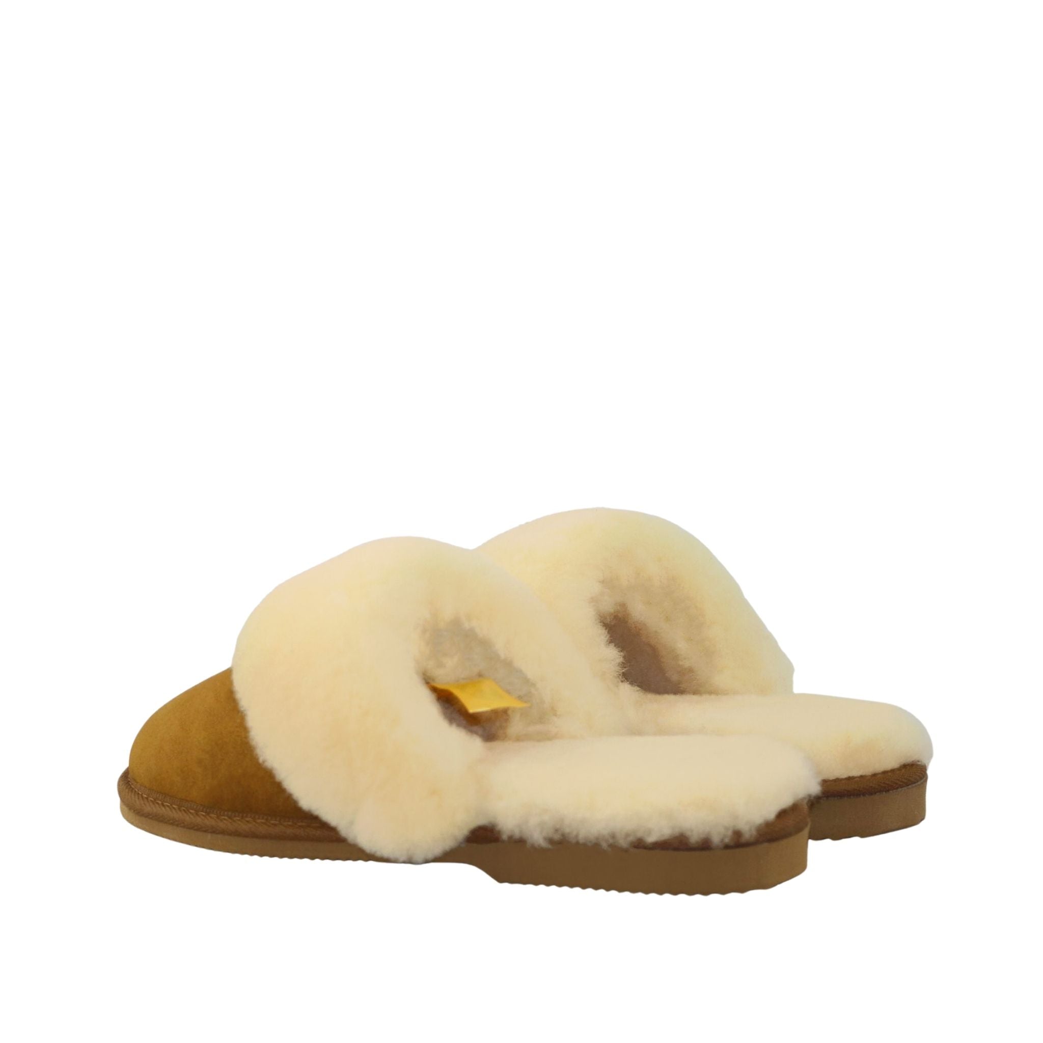 UGG Australia Classic Scuff Ladies Chestnut Pairs Back Womens Australian Made Sheepskin UGG Slipper