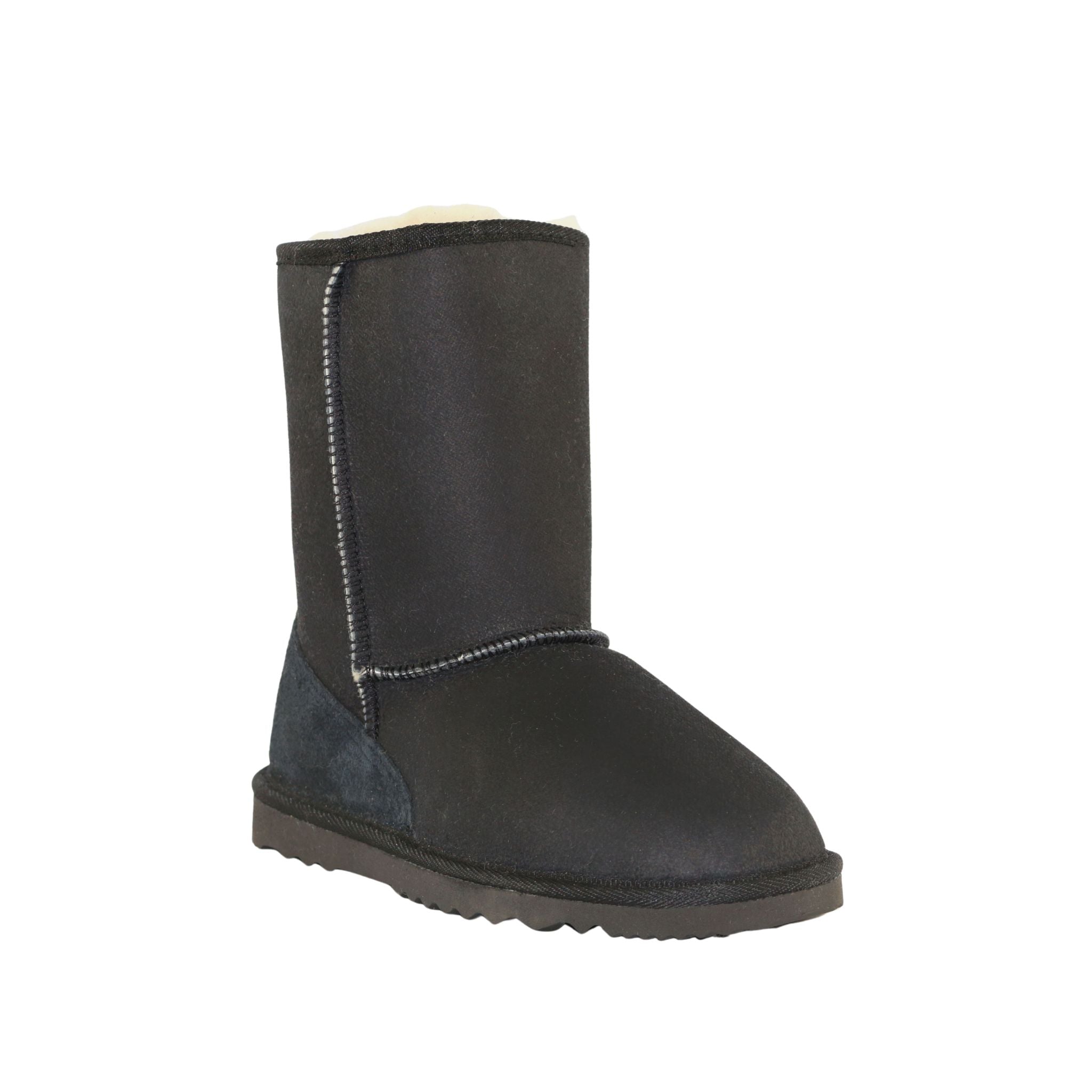 UGG Australia Classic Short Black Front  120 Mens Australian Made Sheepskin UGG Boot