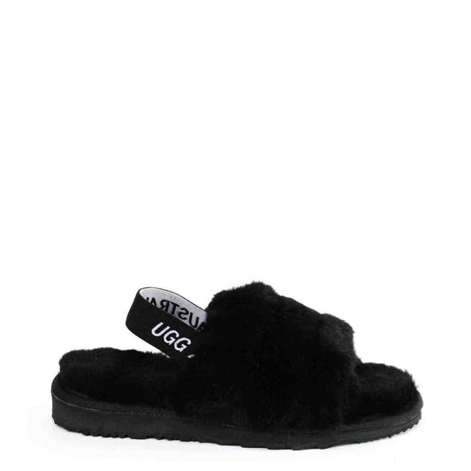 UGG Australia Classic Slide Bella Black Side Twinface Sheepskin Australian Made UGG Boot