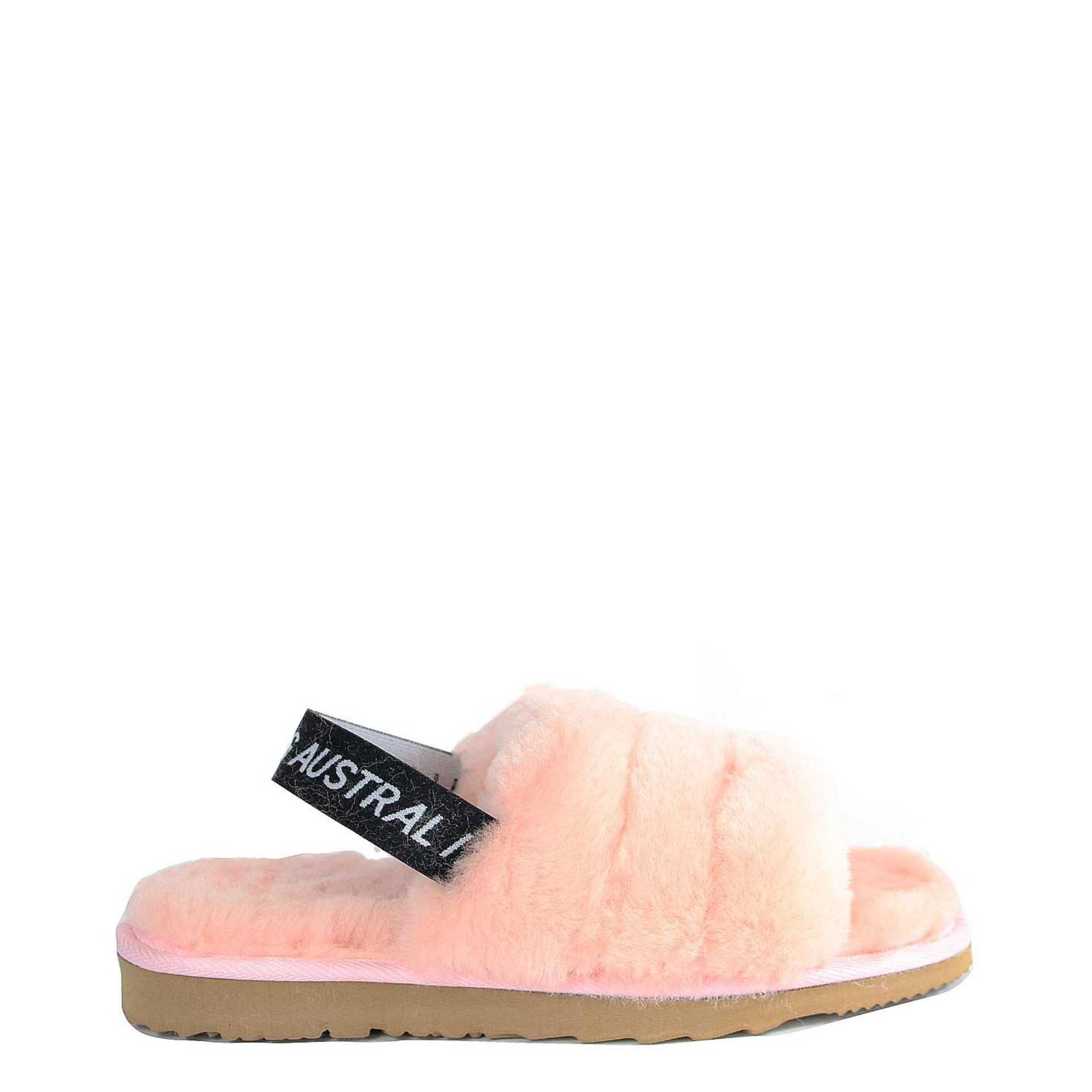 Pink Uggs Slide Sandals UGG Women's Joan Suede Bow Flatform Slide