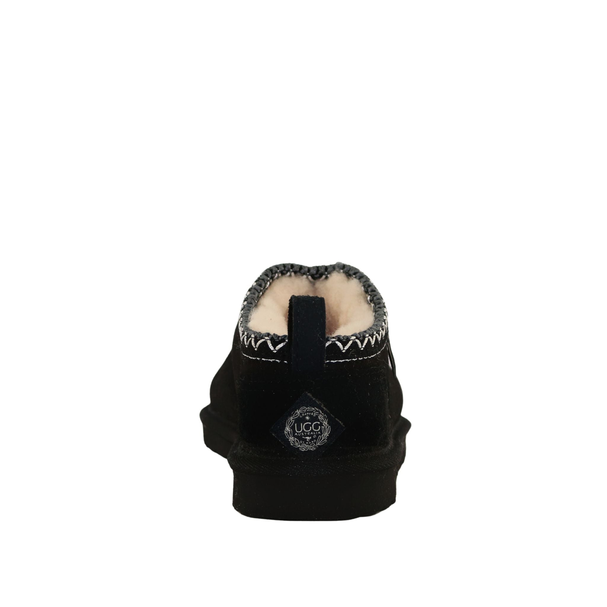 UGG Australia Classic Tasman Tazz Black Black Back Womens Australian Made Sheepskin UGG Slipper