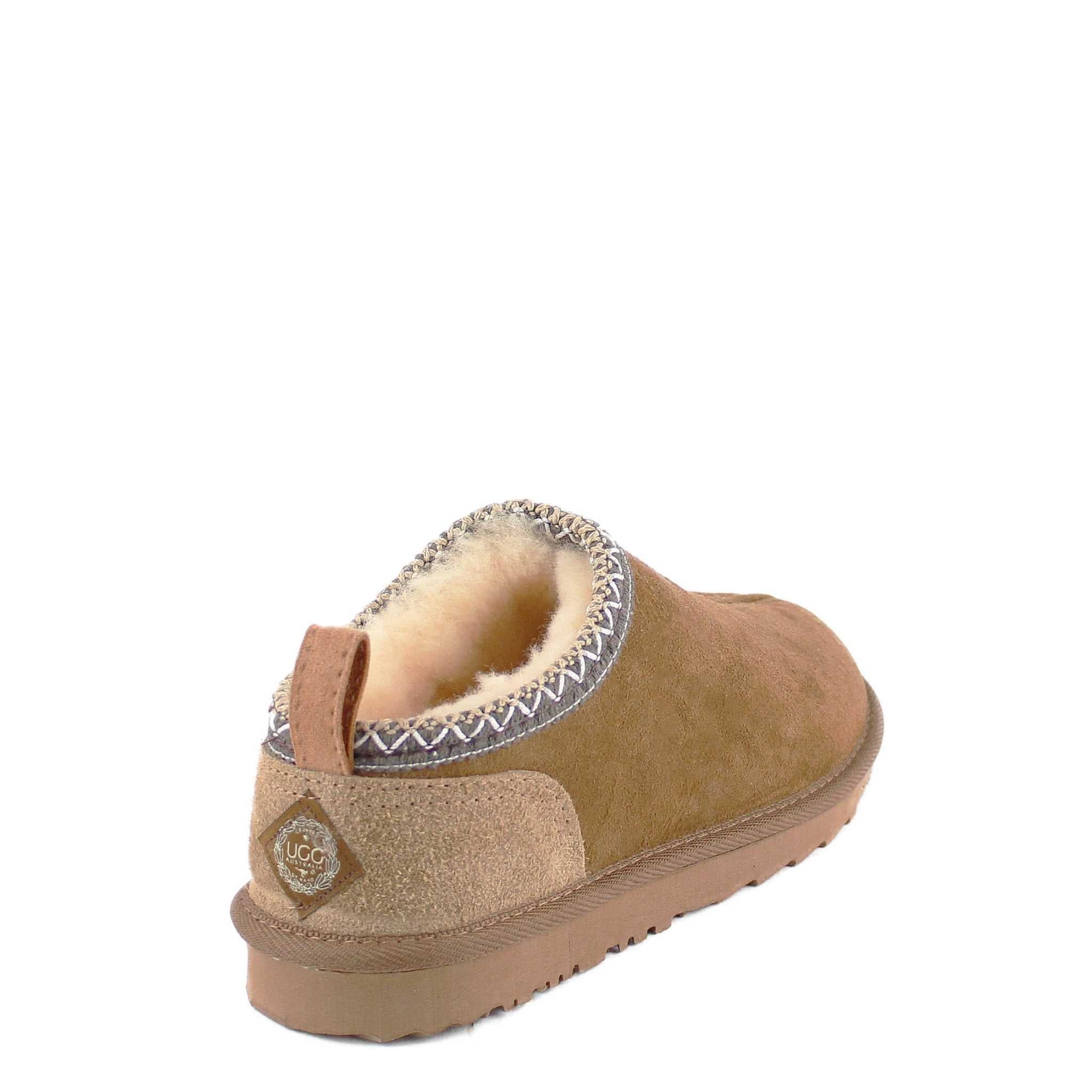 UGG Australia Classic Tasman Tazz Chestnut Chocolate Back Twinface Sheepskin Australian Made UGG Boot