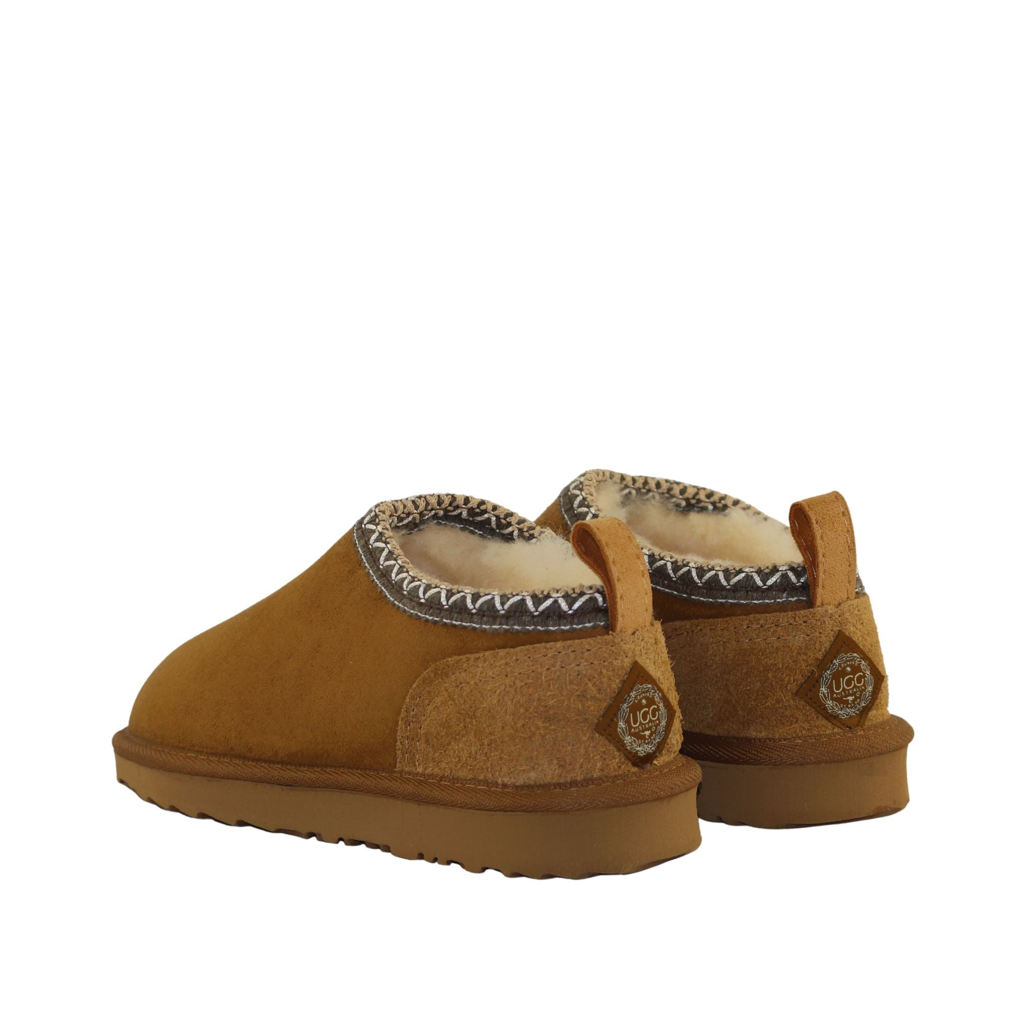 UGG Australia Classic Tasman Tazz Chestnut Chocolate Pairs Back Mens Australian Made Sheepskin UGG Slipper