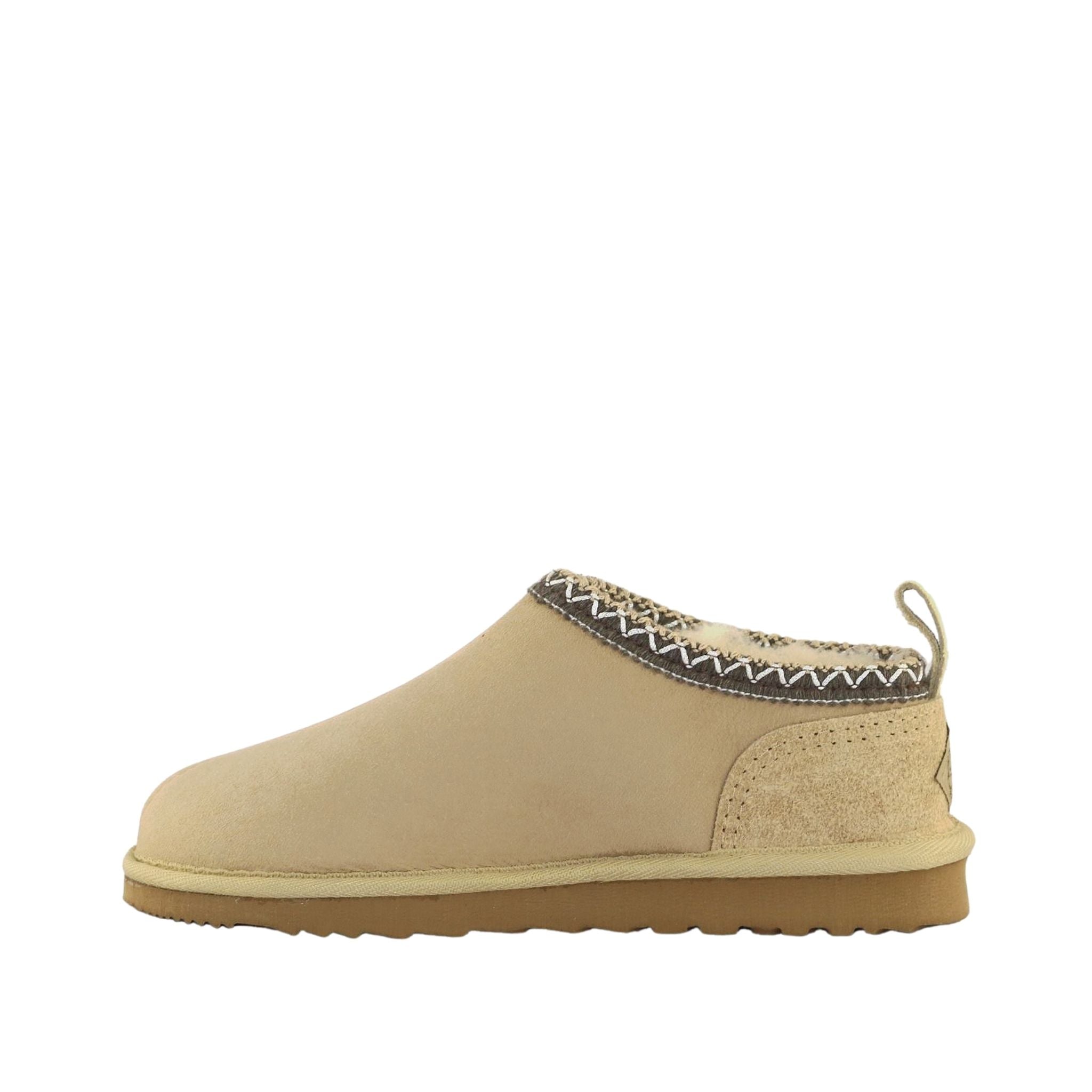UGG Australia Classic Tasman Tazz Sand Chocolate Side Inner Womens Australian Made Sheepskin UGG Slipper