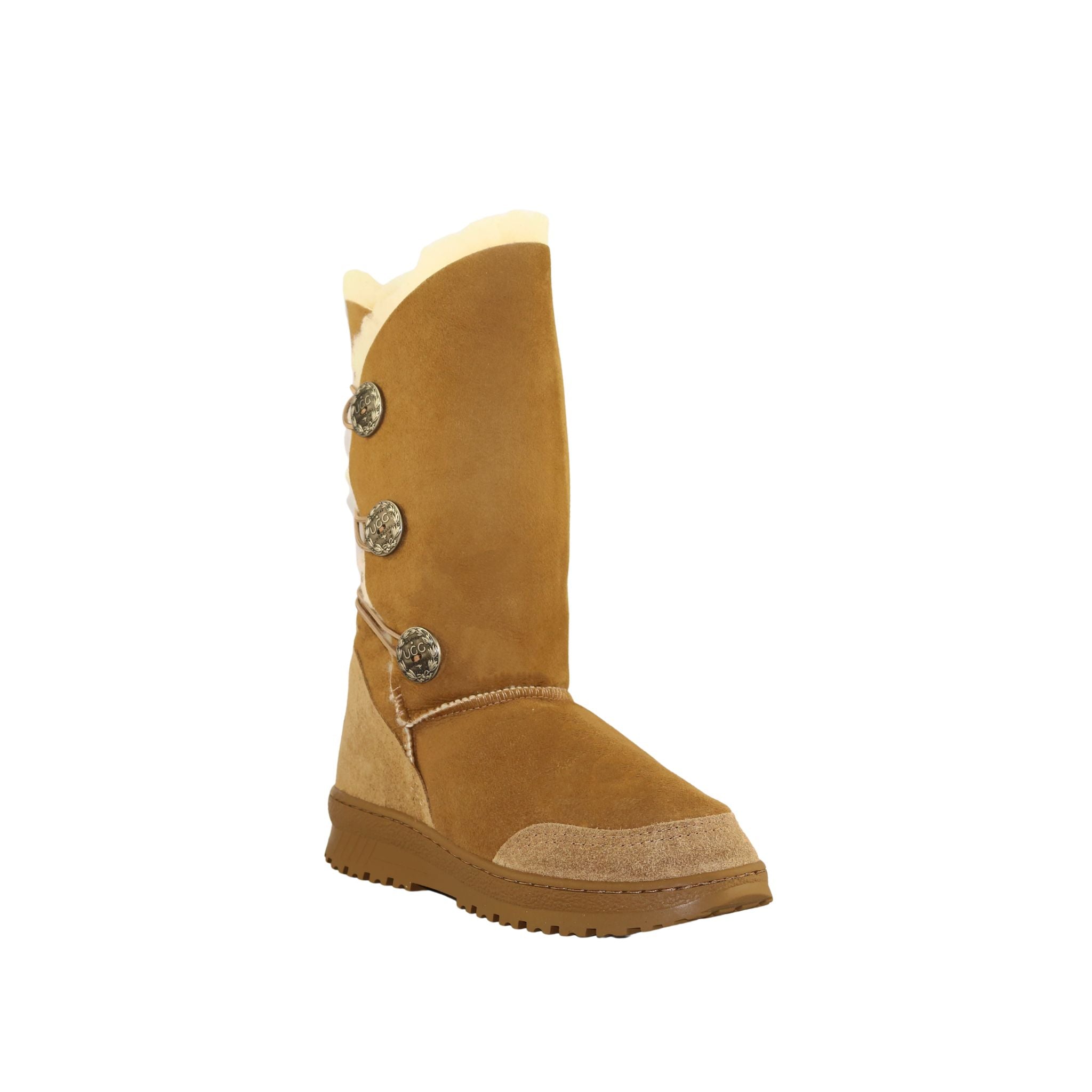 UGG Australia Luxury Bondi Brighton Long Chestnut Front 120 Womens Australian Made Sheepskin UGG Boot