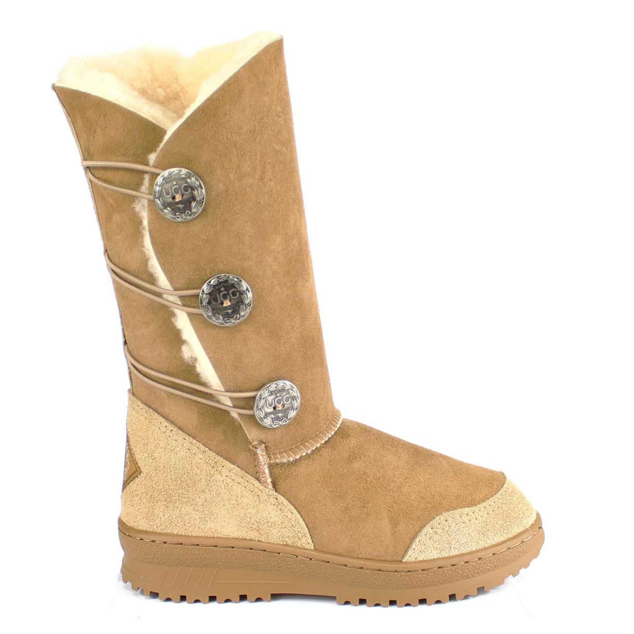 UGG Australia Luxury Bondi Brighton Long Chestnut Side Twinface Sheepskin Australian Made UGG Boot