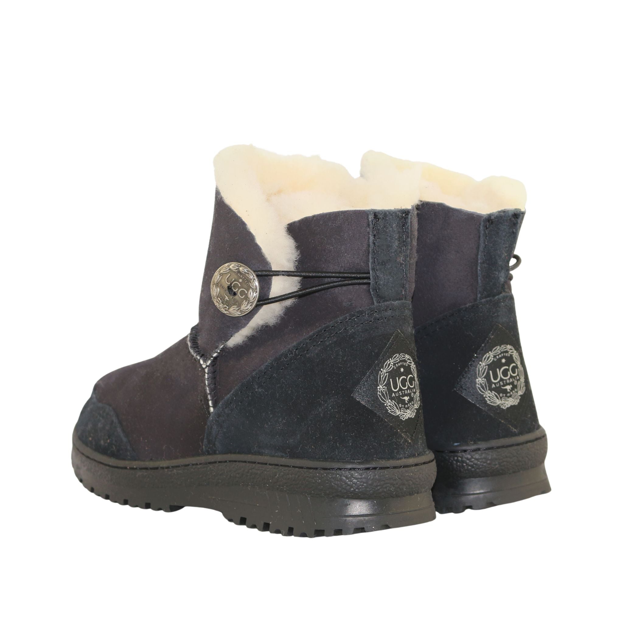 UGG Australia Luxury Bondi Brighton Mini Black Pairs Back Womens Australian Made Sheepskin UGG Boot