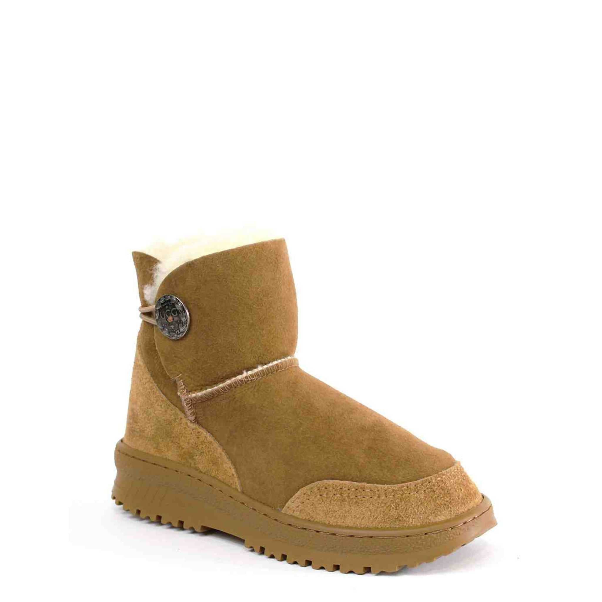 UGG Australia Luxury Bondi Brighton Mini Chestnut Front Twinface Sheepskin Australian Made UGG Boot