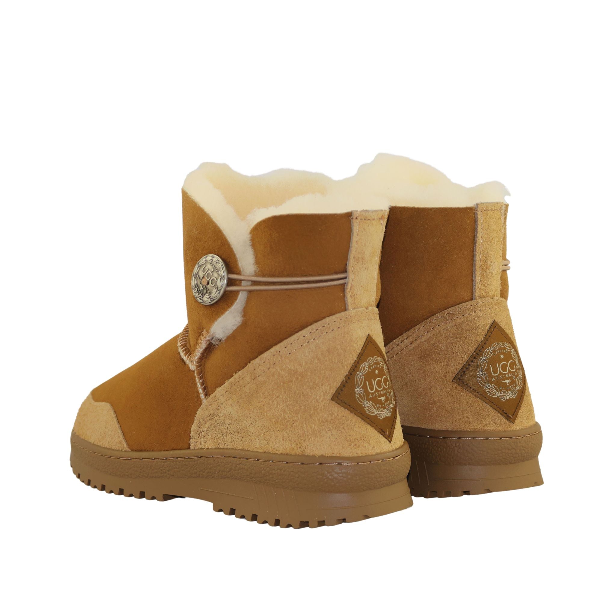 UGG Australia Luxury Bondi Brighton Mini Chestnut Pairs Back Womens Australian Made Sheepskin UGG Boot