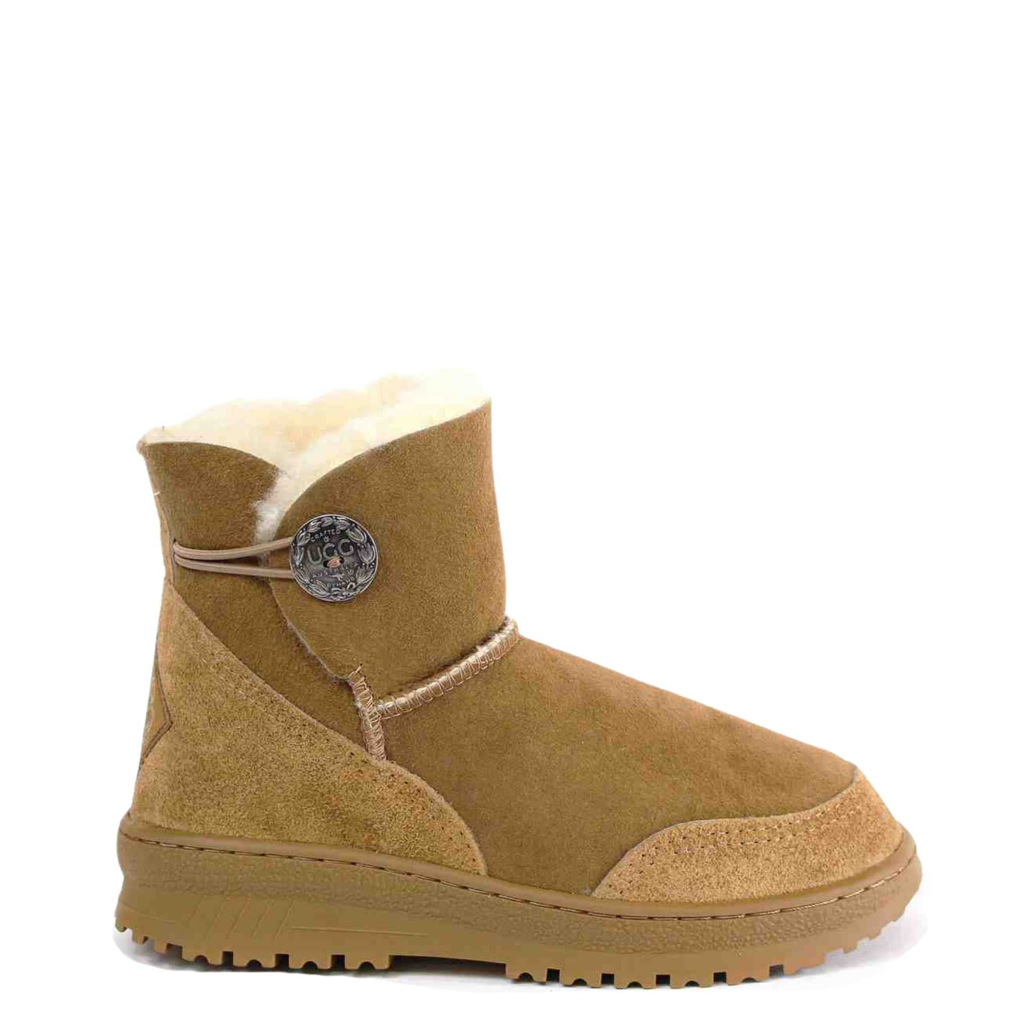 UGG Australia Luxury Bondi Brighton Mini Chestnut Side Twinface Sheepskin Australian Made UGG Boot
