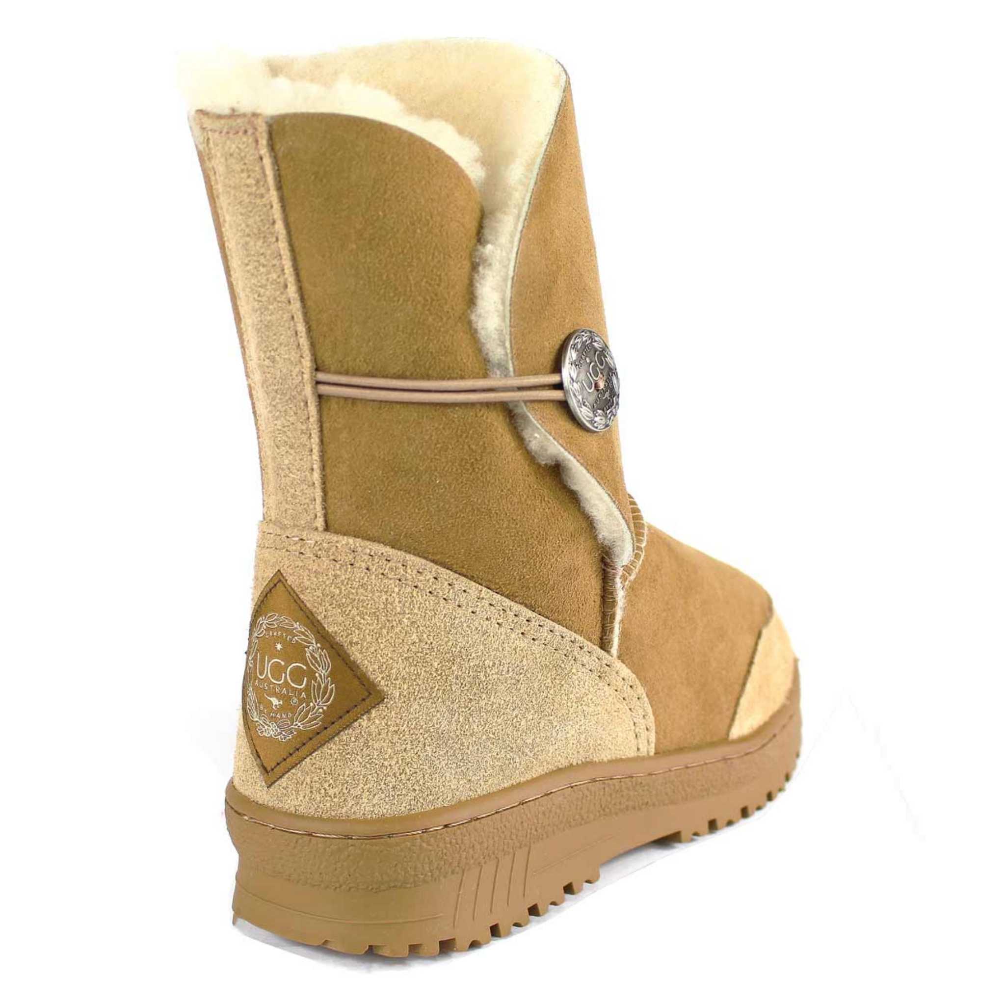 UGG Australia Luxury Bondi Brighton Short Chestnut Back Twinface Sheepskin Australian Made UGG Boot