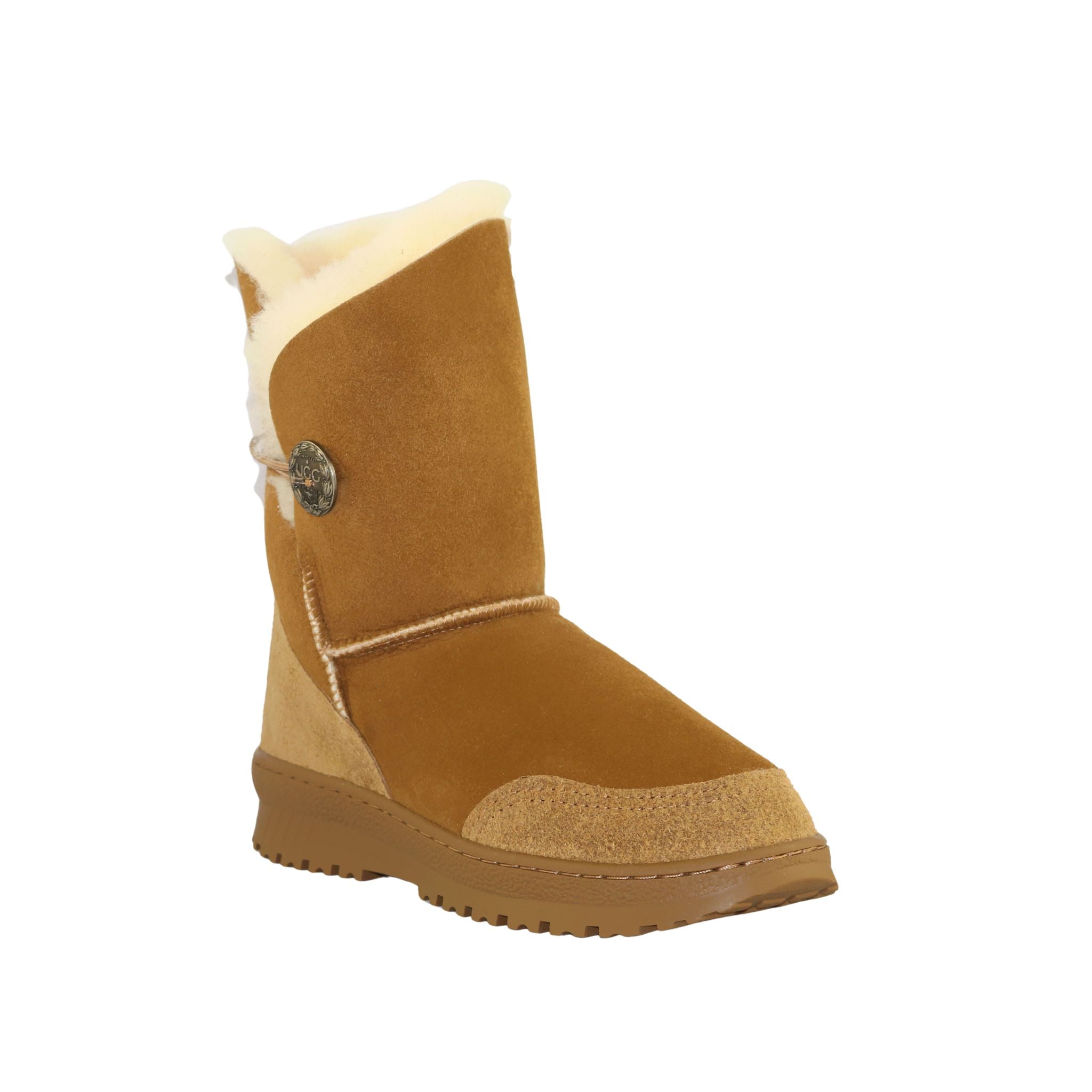 UGG Australia Luxury Bondi Brighton Short Chestnut Front 120 Womens Australian Made Sheepskin UGG Boot