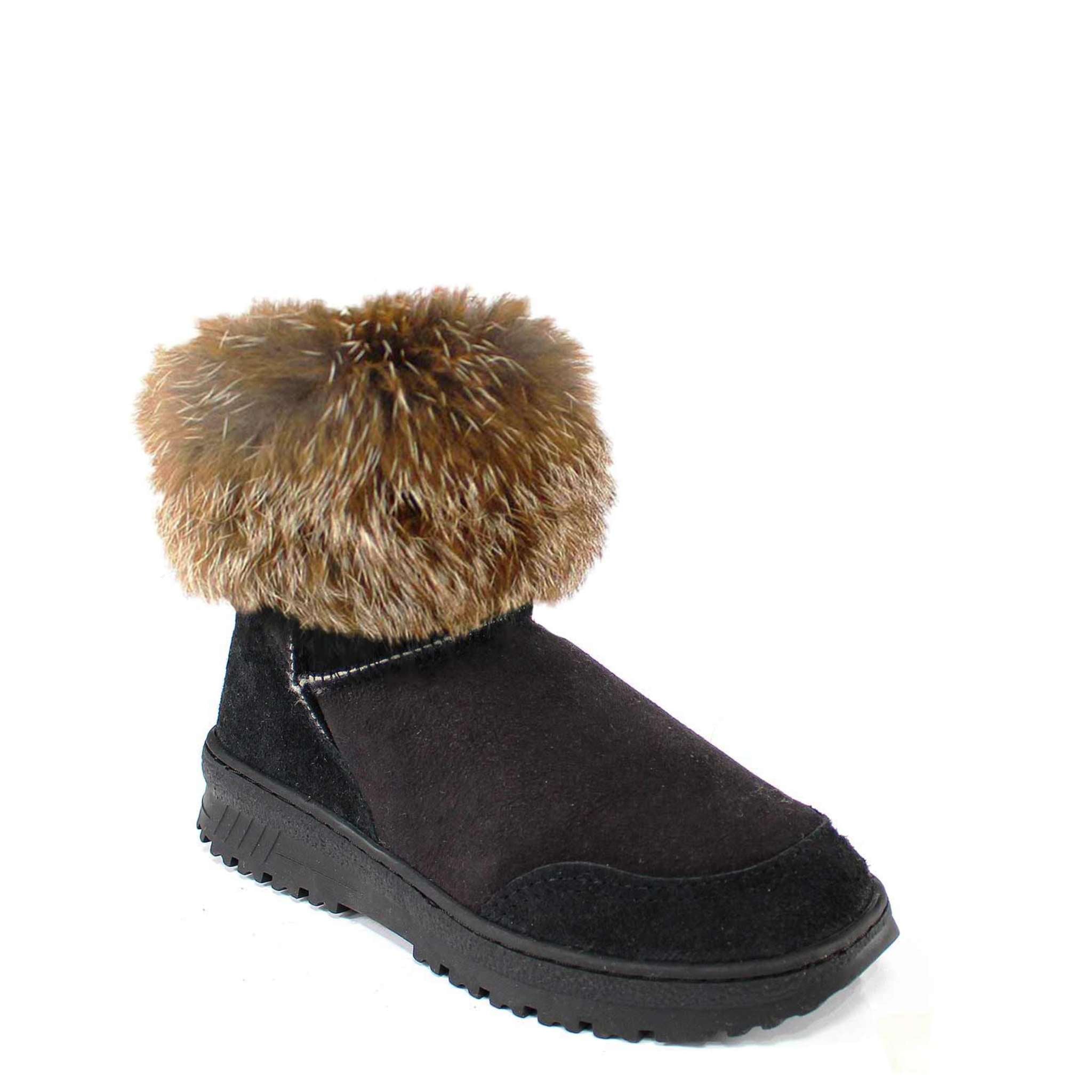 UGG Australia Luxury Bondi Fox Mini Black & Red Front Twinface Sheepskin Australian Made UGG Boot