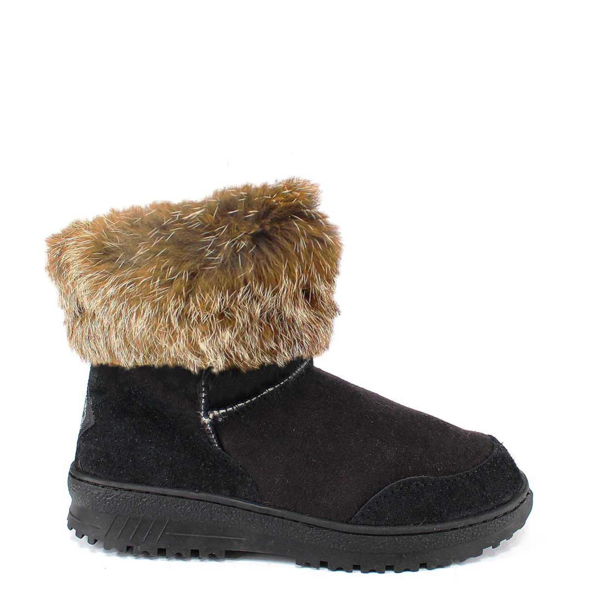UGG Australia Luxury Bondi Fox Mini Black & Red Side Twinface Sheepskin Australian Made UGG Boot