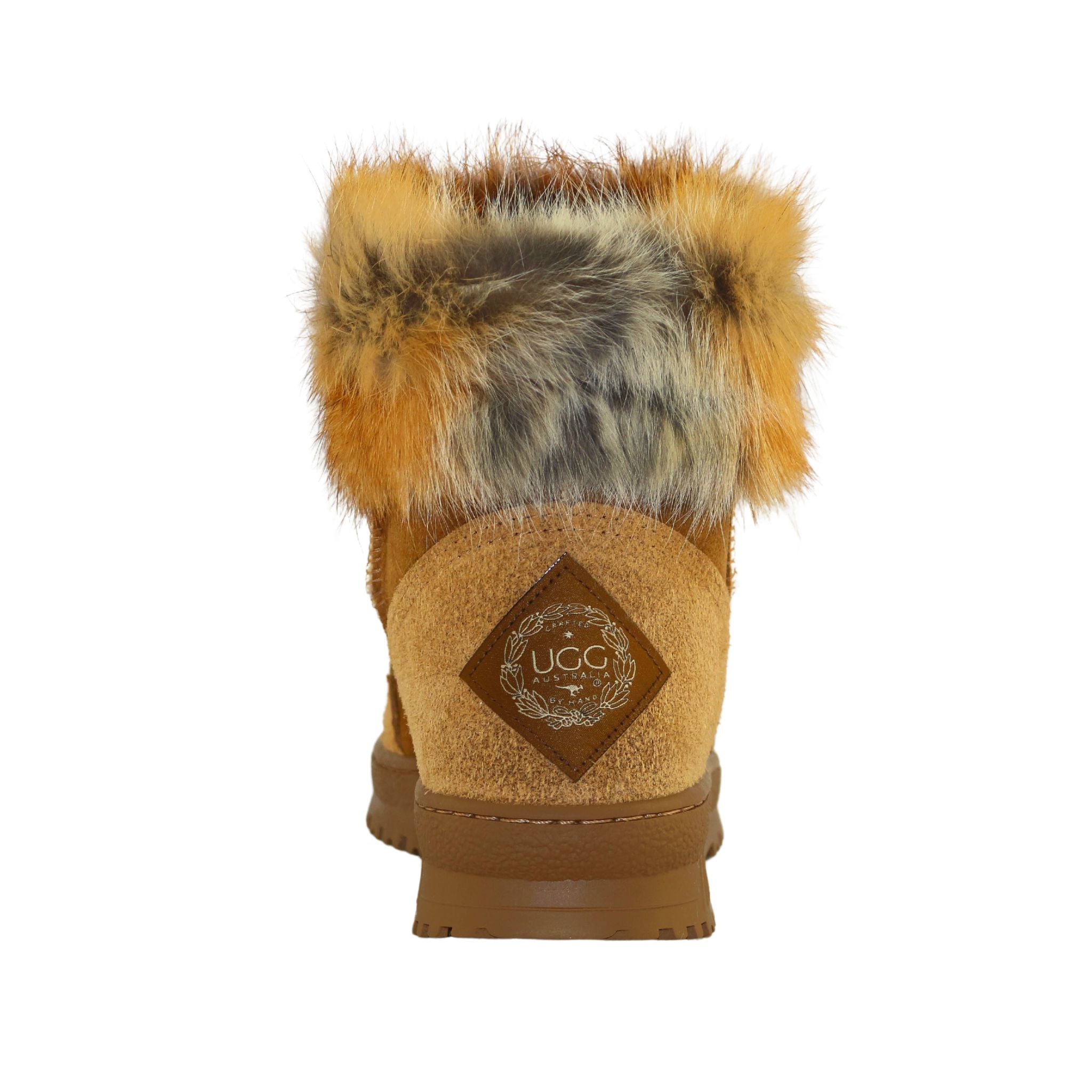 UGG Australia Luxury Bondi Fox Mini Chestnut Back Womens Australian Made Sheepskin UGG Boot