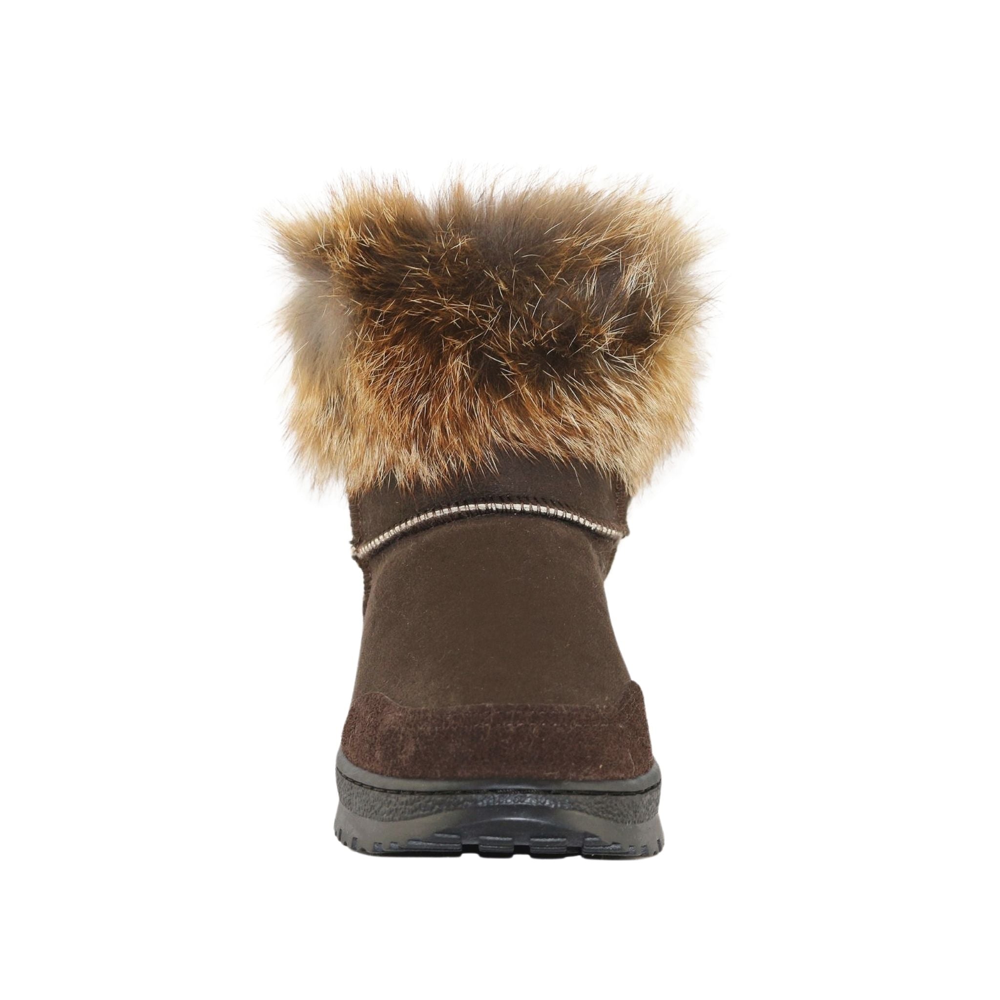 UGG Australia Luxury Bondi Fox Mini Chocolate Front Womens Australian Made Sheepskin UGG Boot