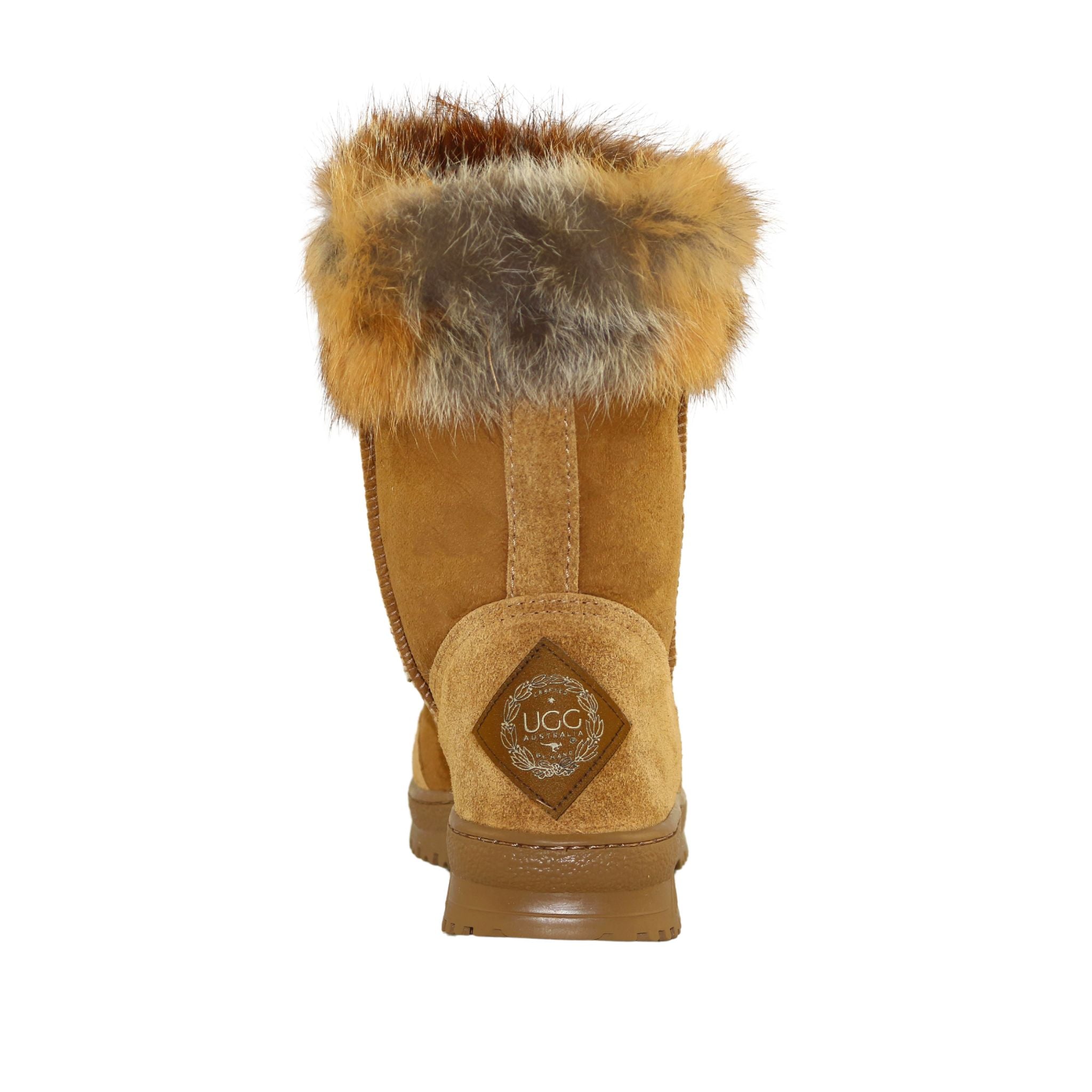 UGG Australia Luxury Bondi Fox Short Chestnut Back Womens Australian Made Sheepskin UGG Boot