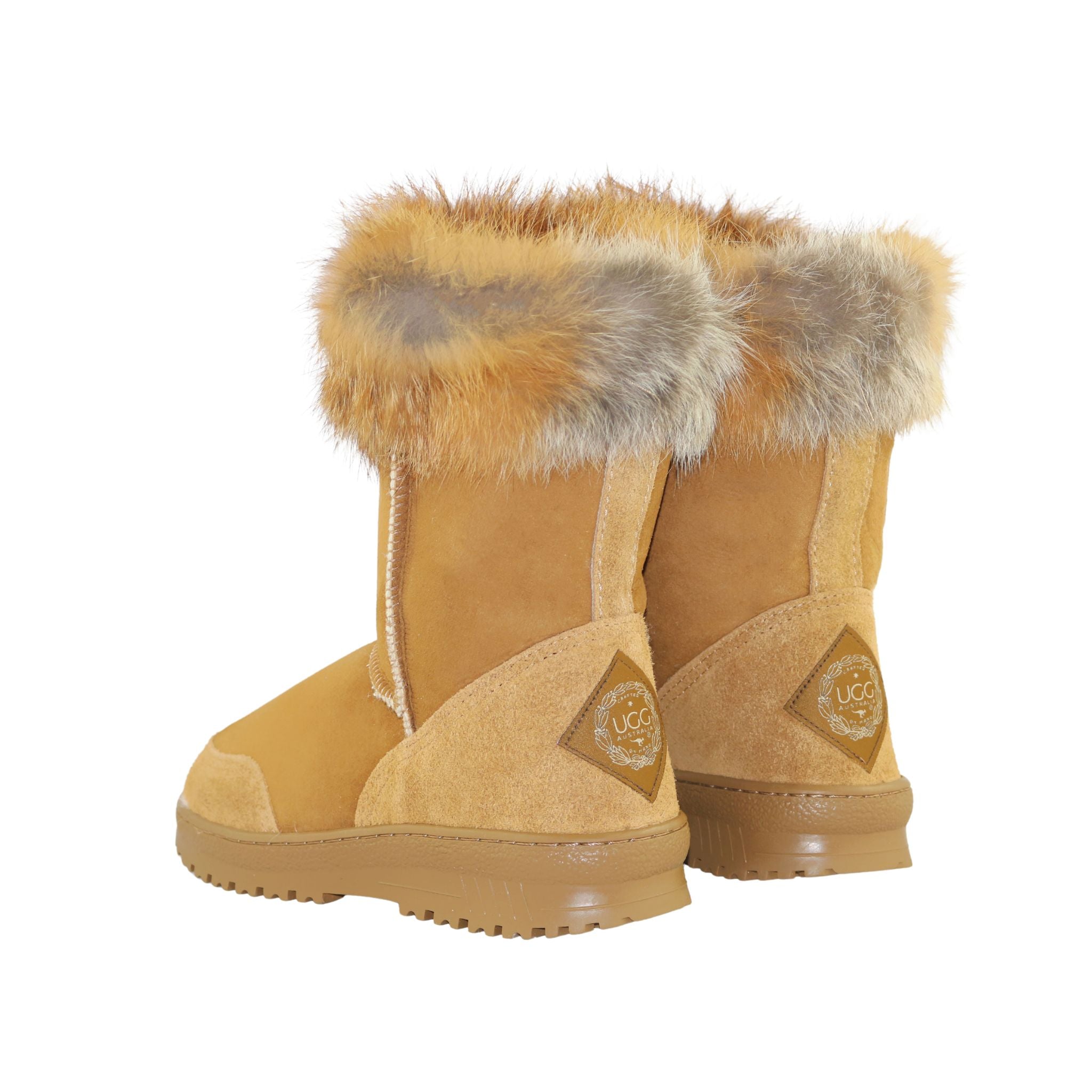 UGG Australia Luxury Bondi Fox Short Chestnut Pairs Back Womens Australian Made Sheepskin UGG Boot