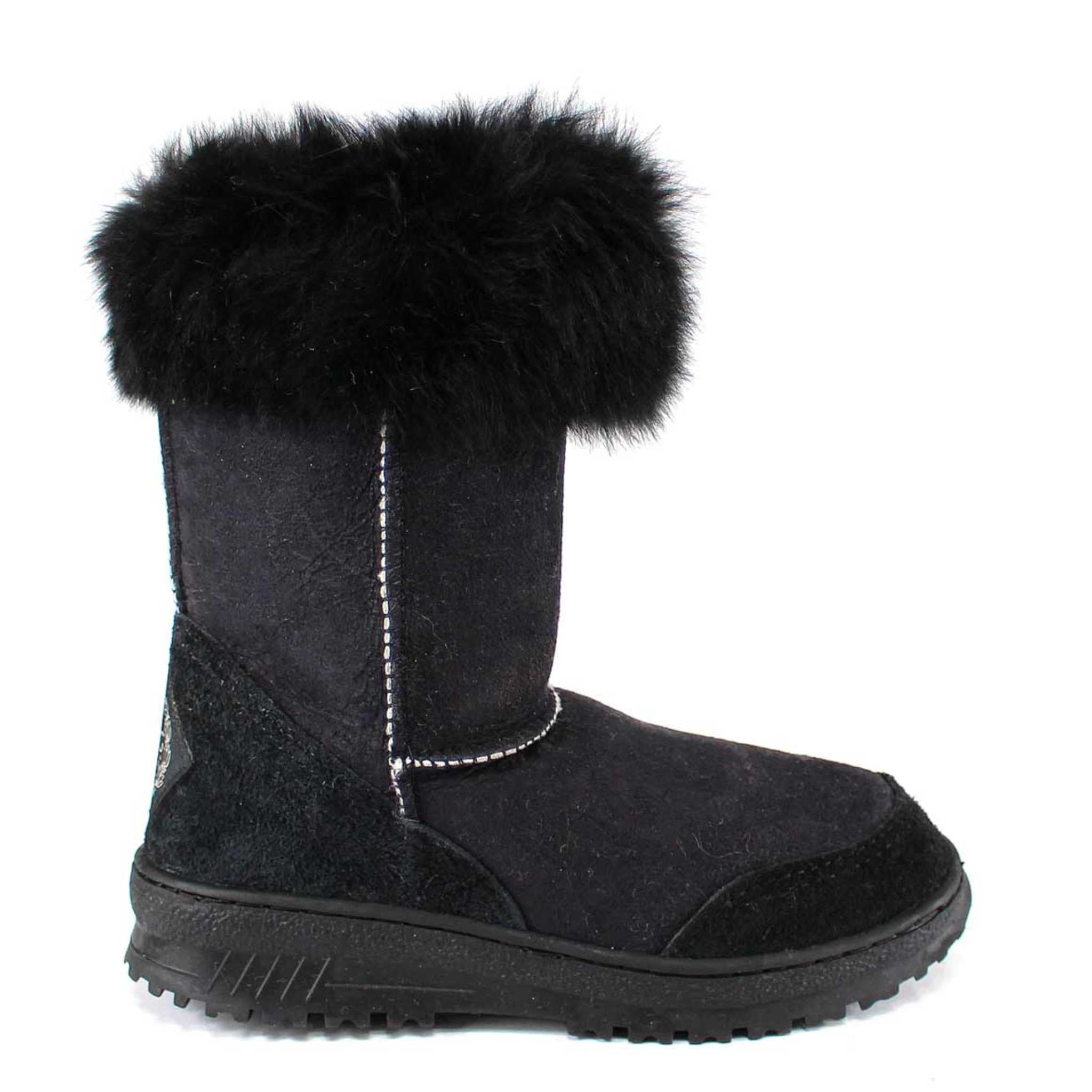 UGG Australia Luxury Bondi Lux Short Black Side Twinface Sheepskin Australian Made UGG Boot