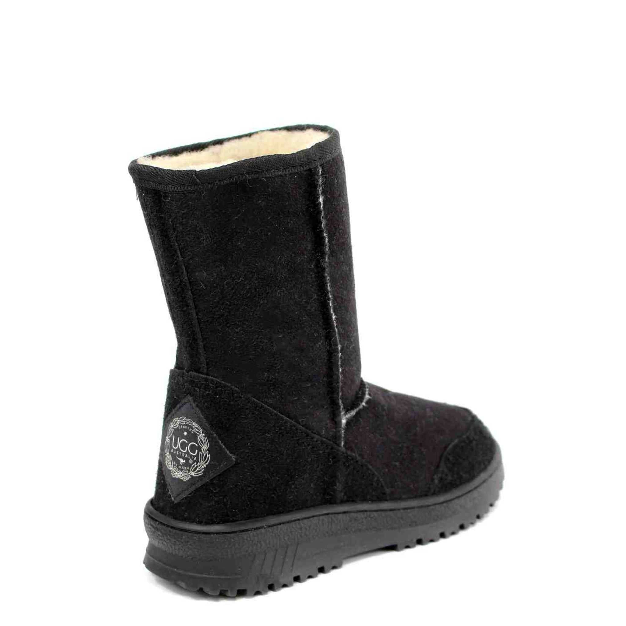 UGG Australia Luxury Bondi Short Black Back Twinface Sheepskin Australian Made UGG Boot