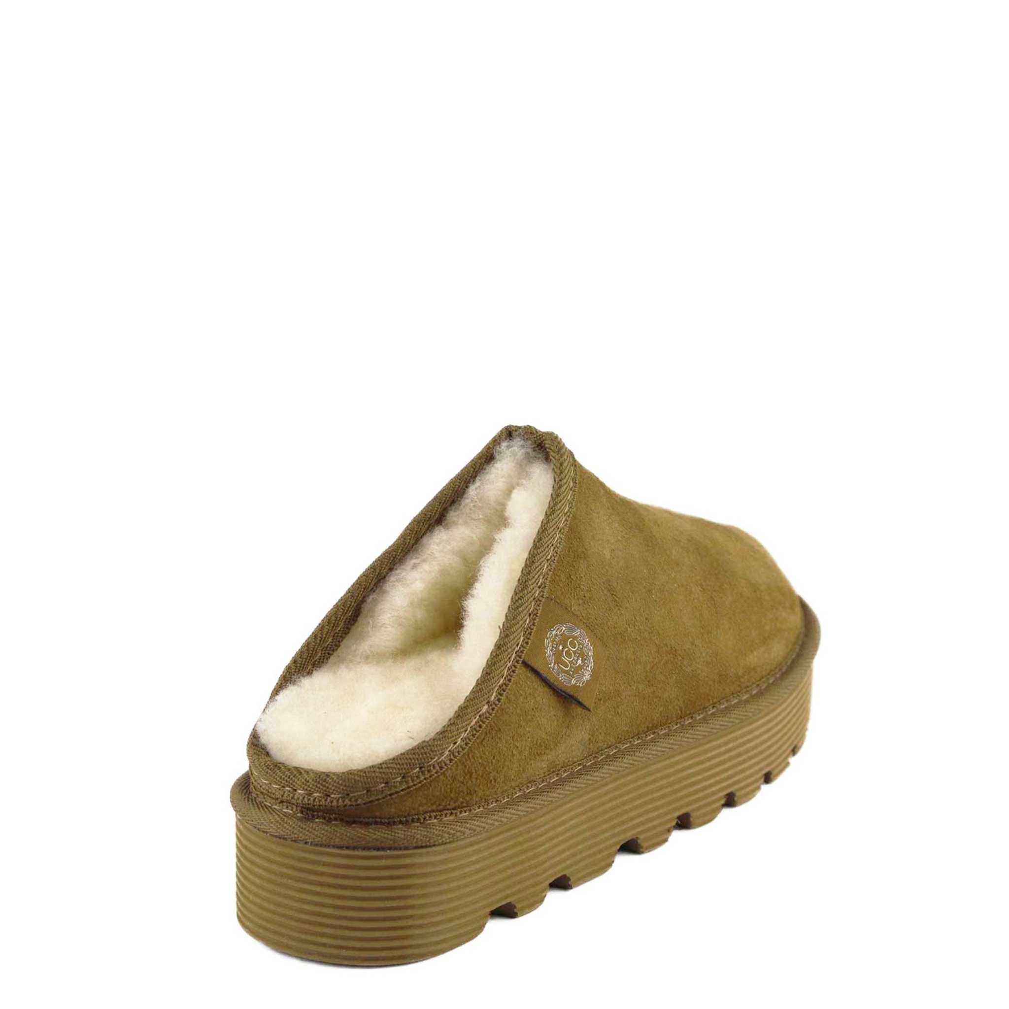 UGG Australia Platform Bobi Chestnut Back Twinface Sheepskin Australian Made UGG Boot