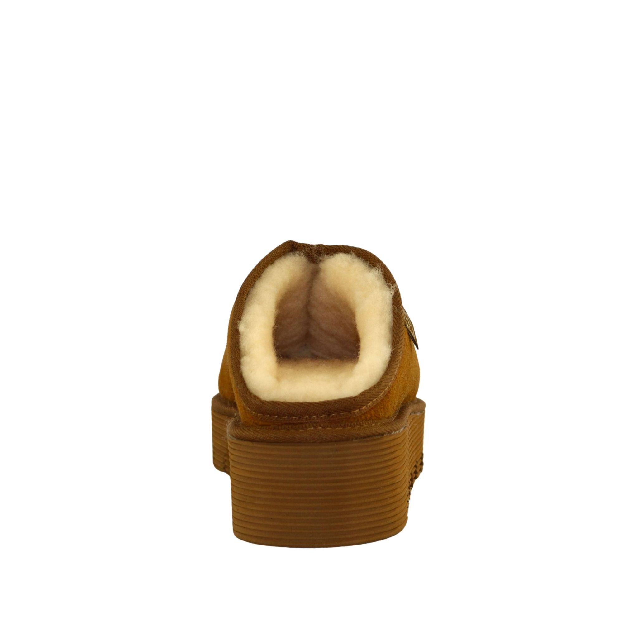 UGG Australia Platform Bobi Chestnut Back Womens Australian Made Sheepskin UGG Slipper