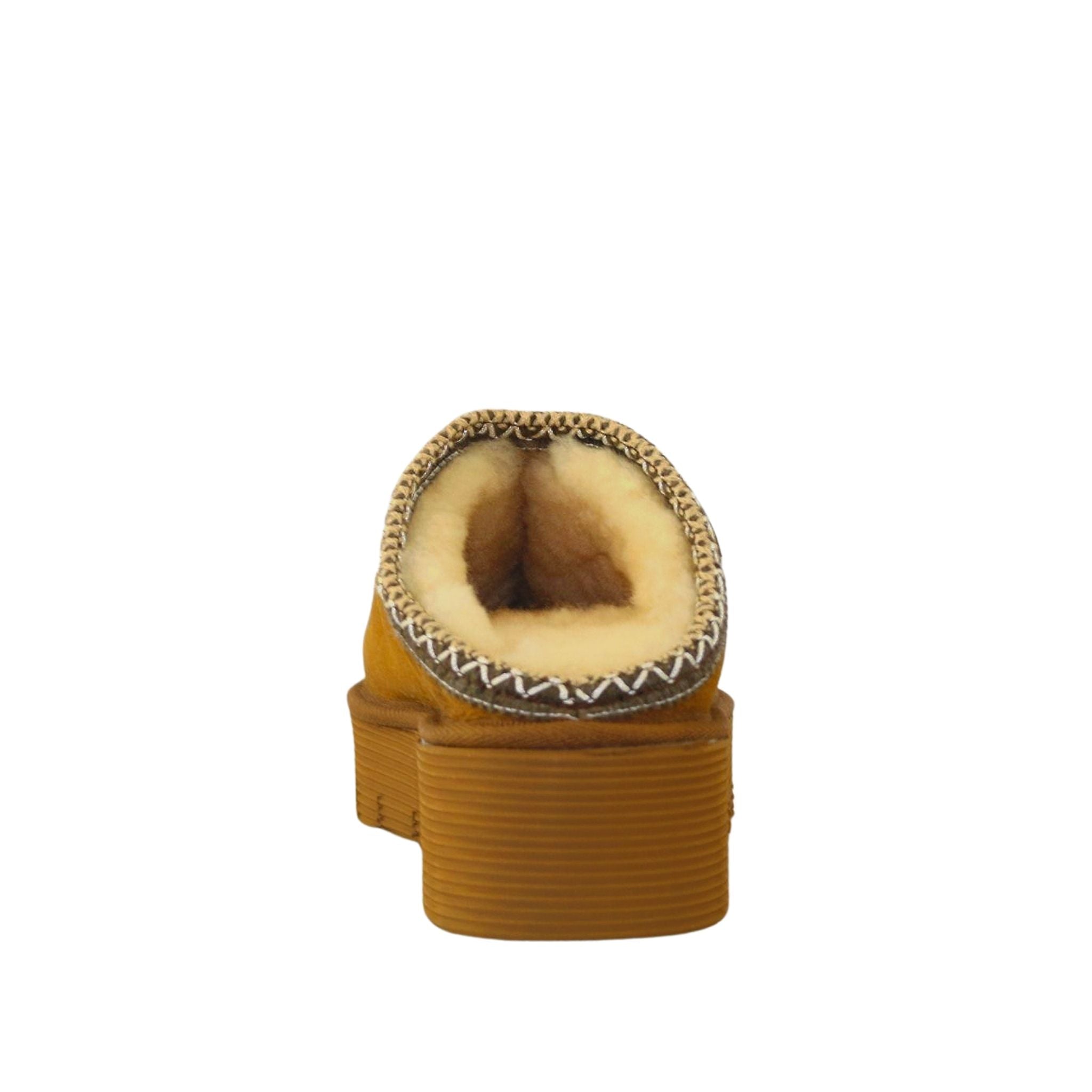UGG Australia Platform Bobi Tazz Chestnut Chocolate Back Womens Australian Made Sheepskin UGG Slipper