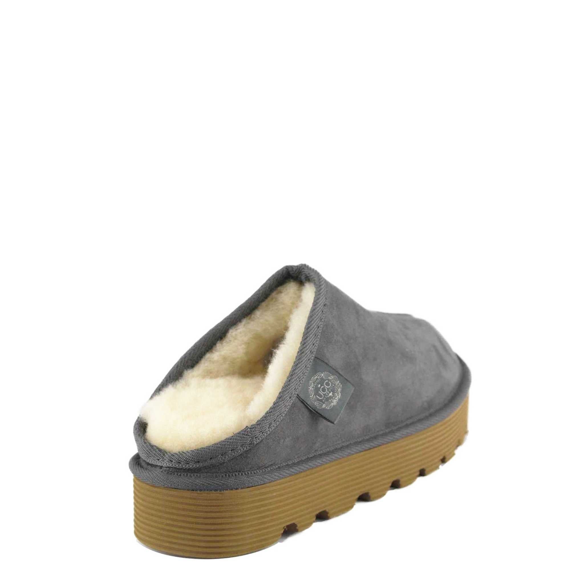 UGG Australia Platform Bobi Grey Back Twinface Sheepskin Australian Made UGG Boot