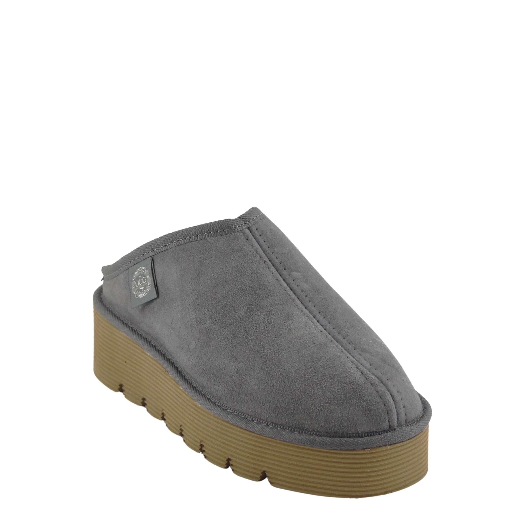 UGG Australia Platform Bobi Grey Front Twinface Sheepskin Australian Made UGG Boot