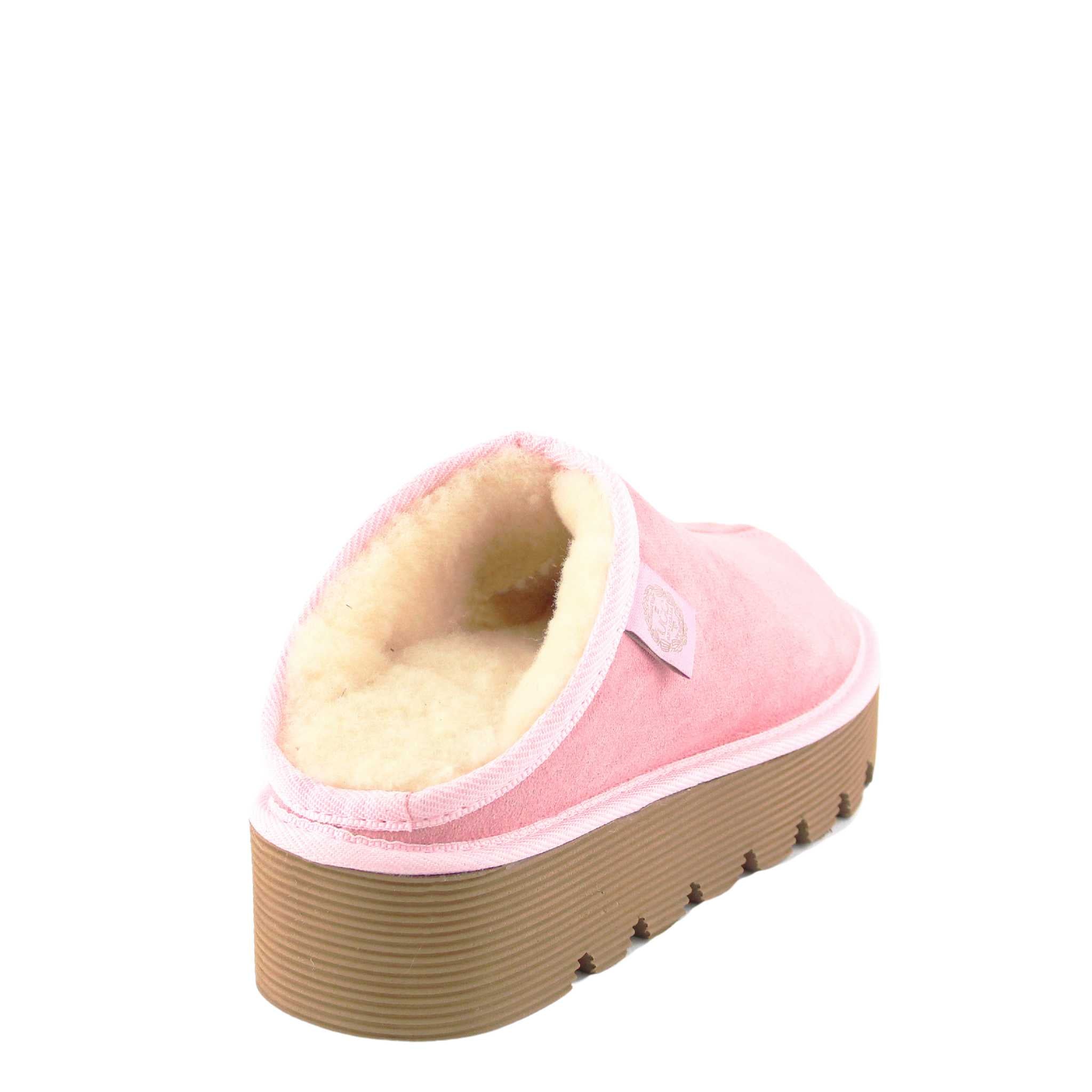 UGG Australia Platform Bobi Pink Back Twinface Sheepskin Australian Made UGG Slipper