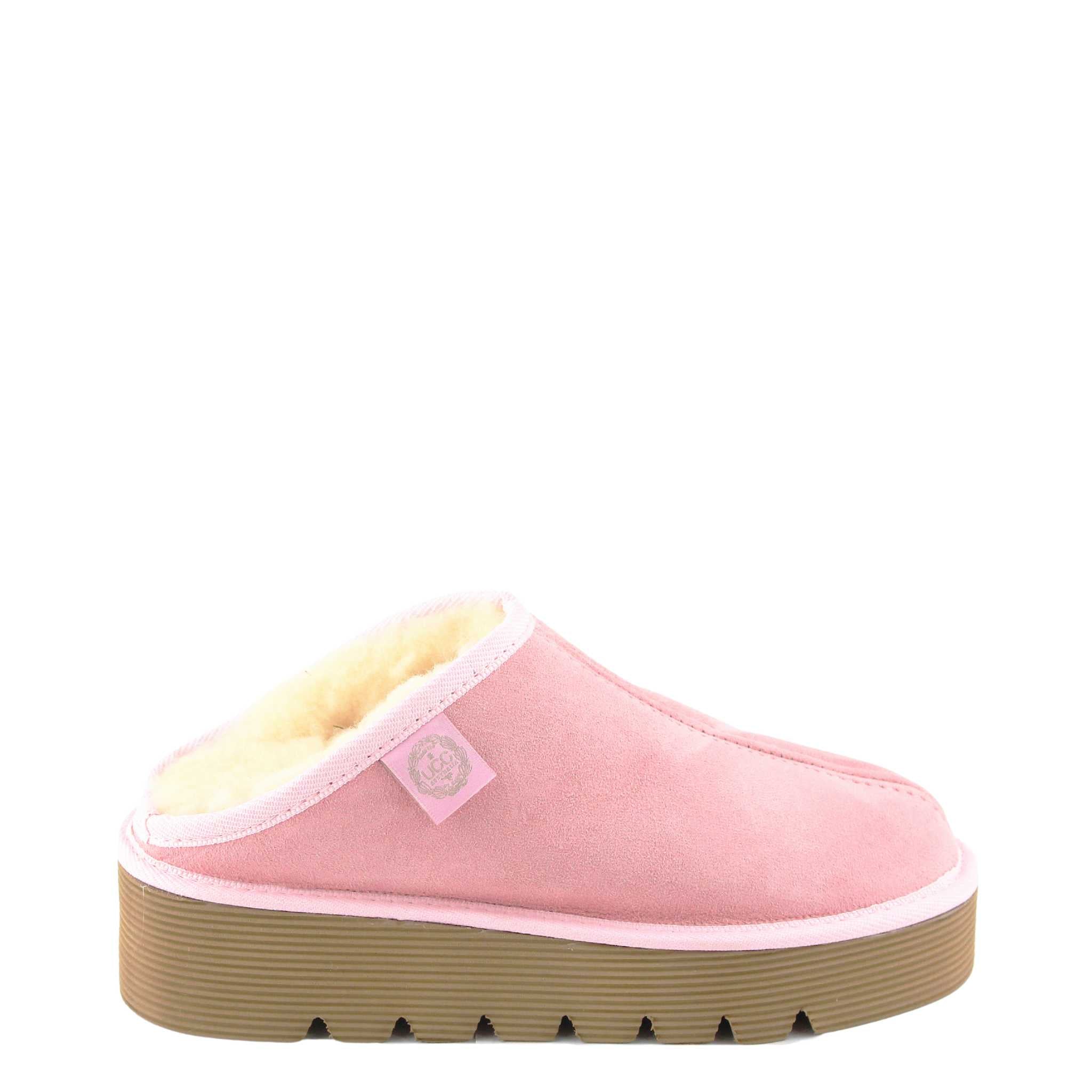UGG Australia Platform Bobi Pink Side Twinface Sheepskin Australian Made UGG Slipper