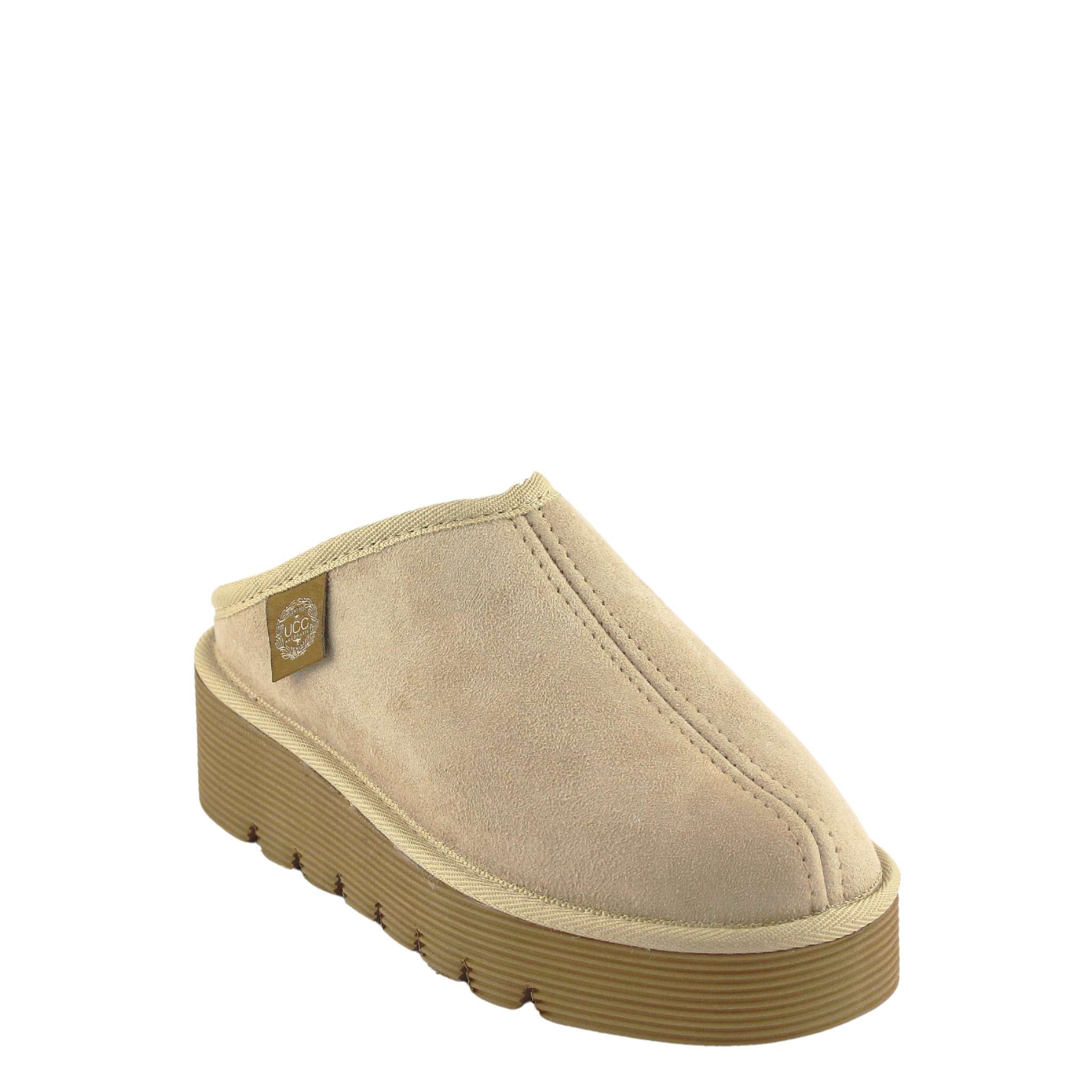 UGG Australia Platform Bobi Sand Front Twinface Sheepskin Australian Made UGG Boot