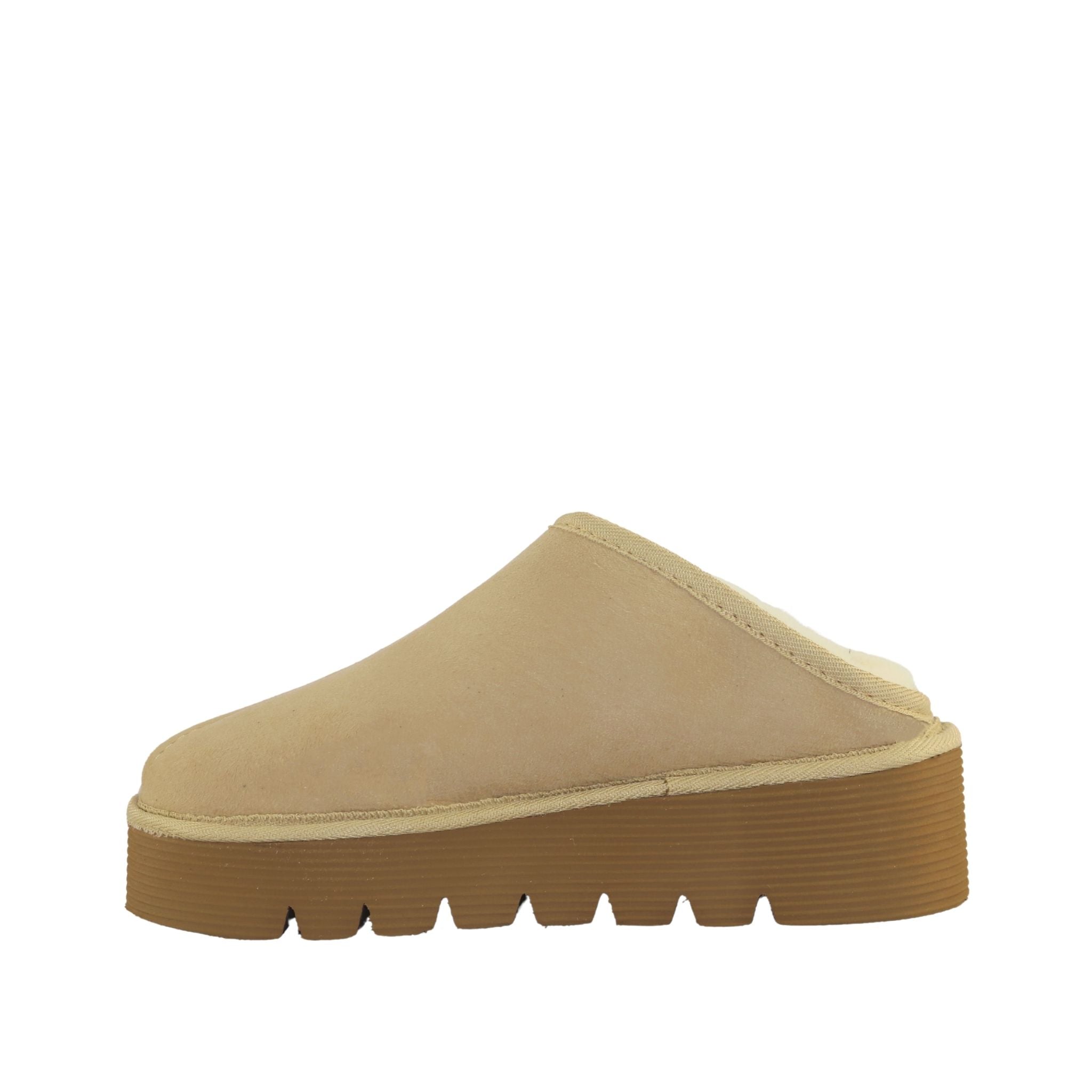 UGG Australia Platform Bobi Sand Side Inner Womens Australian Made Sheepskin UGG Slipper